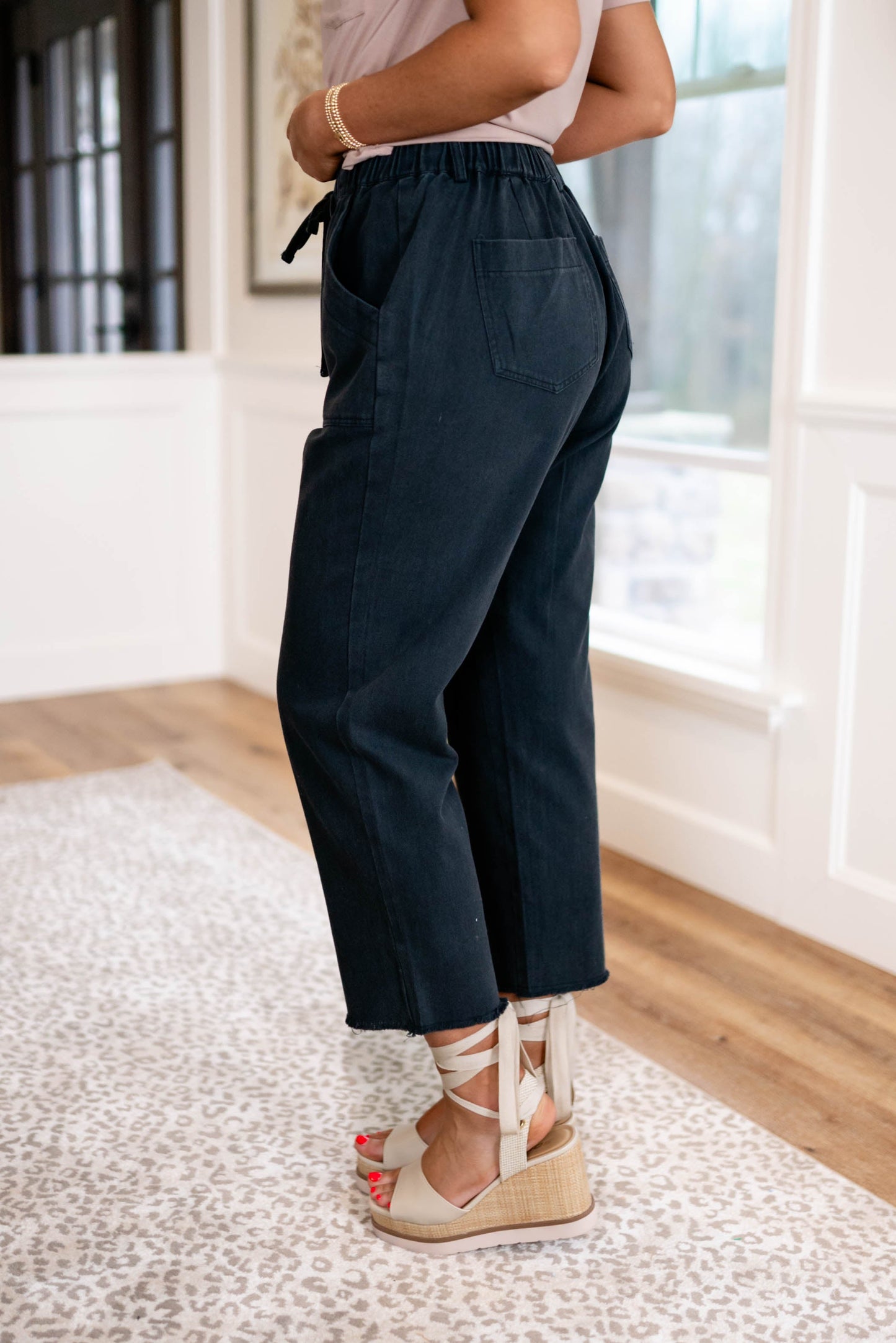 Mineral Washed Drawstring Pants *Final Sale*