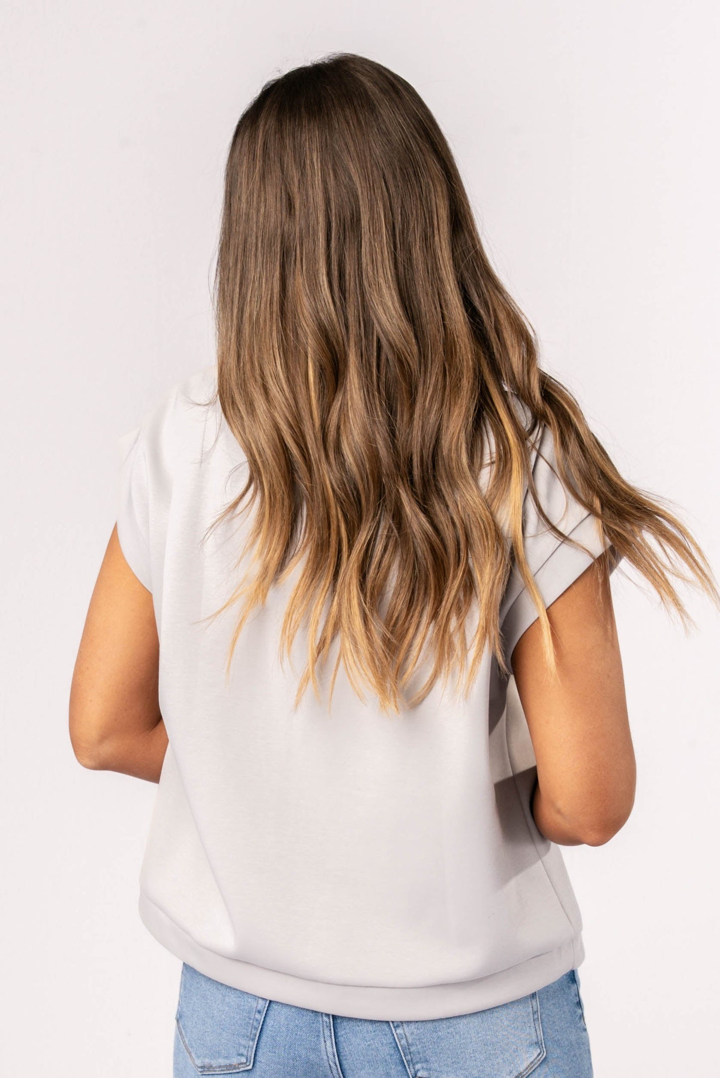 Cap Sleeve Drawstring Waist Top