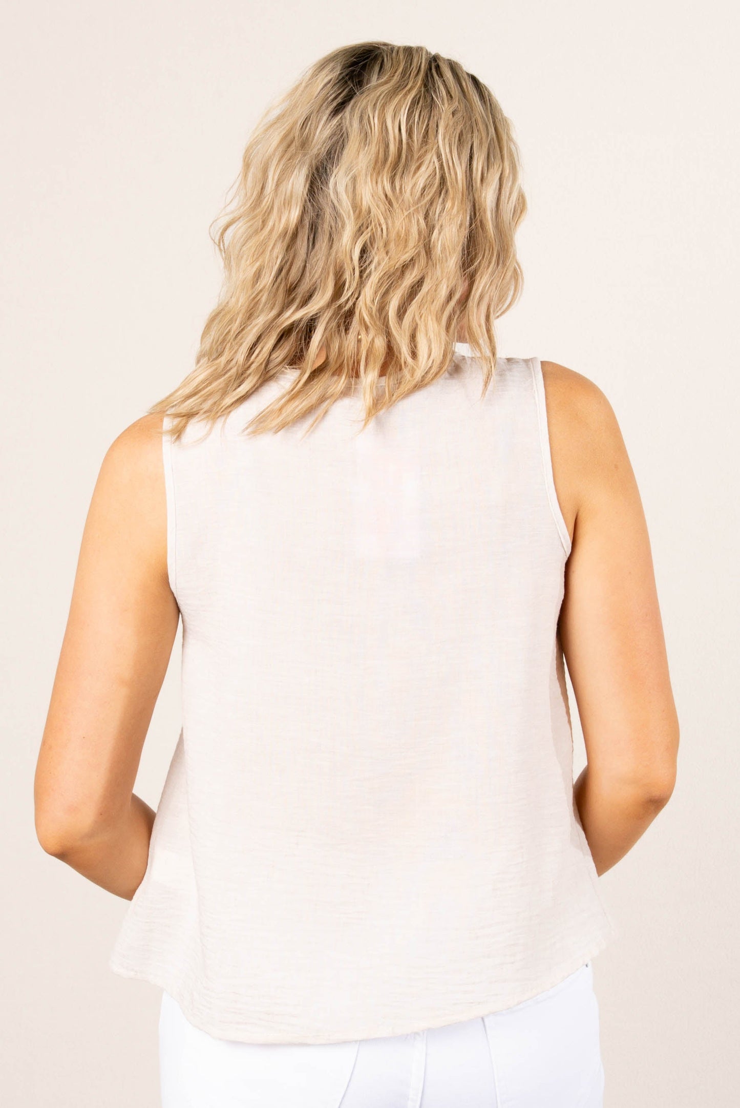 Pintucked Bow Front Blouse