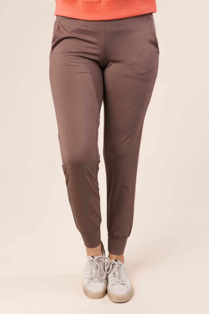 High Waist Micro Fleece Joggers