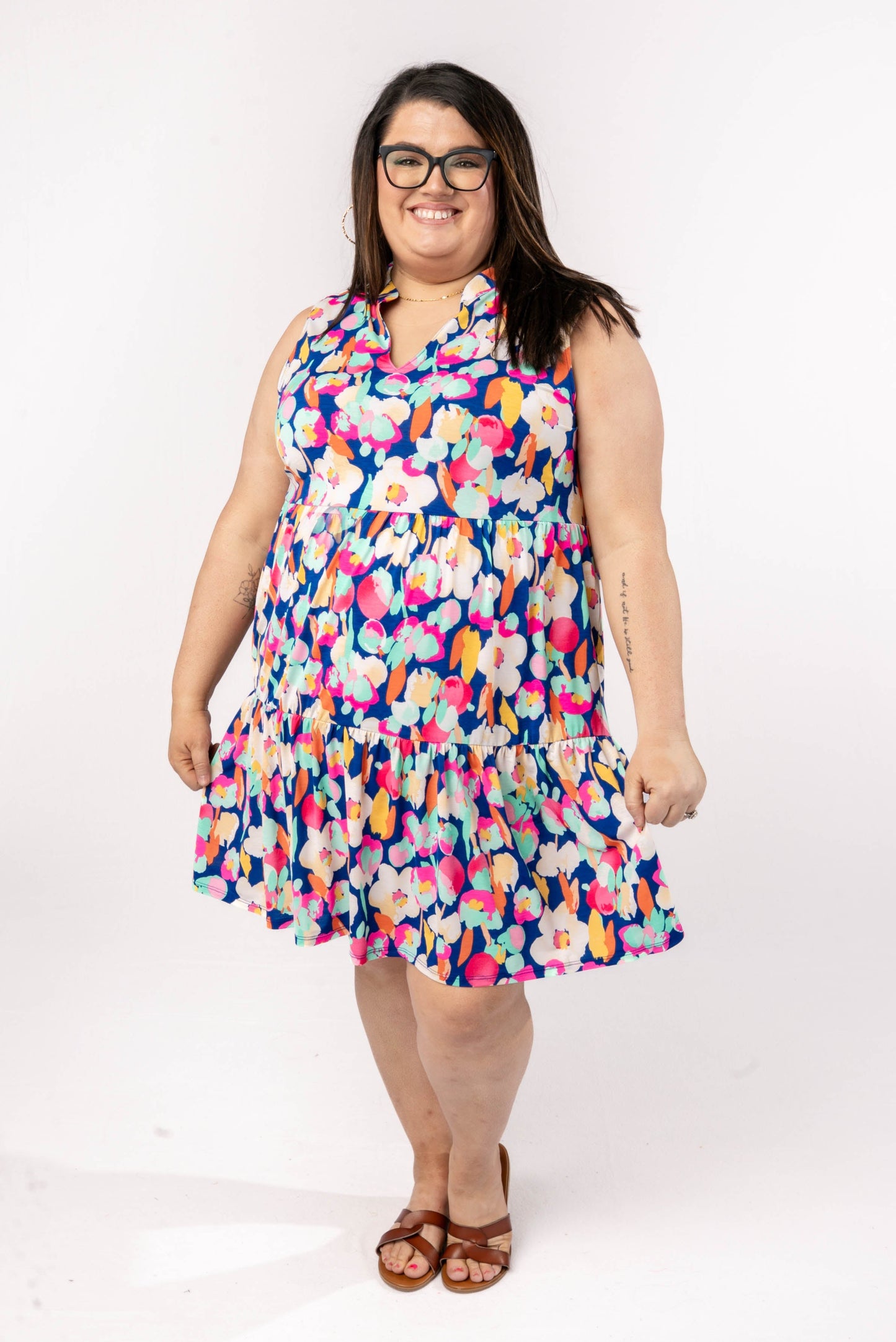Liz Printed Tiered Dress *Final Sale*