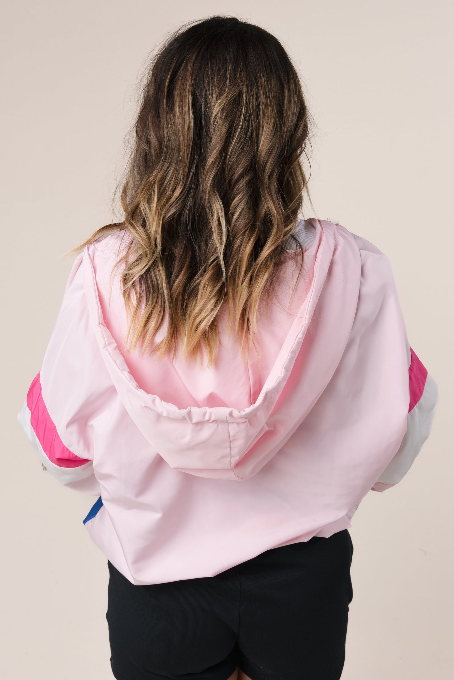 Color Block Hooded Windbreaker *Final Sale*