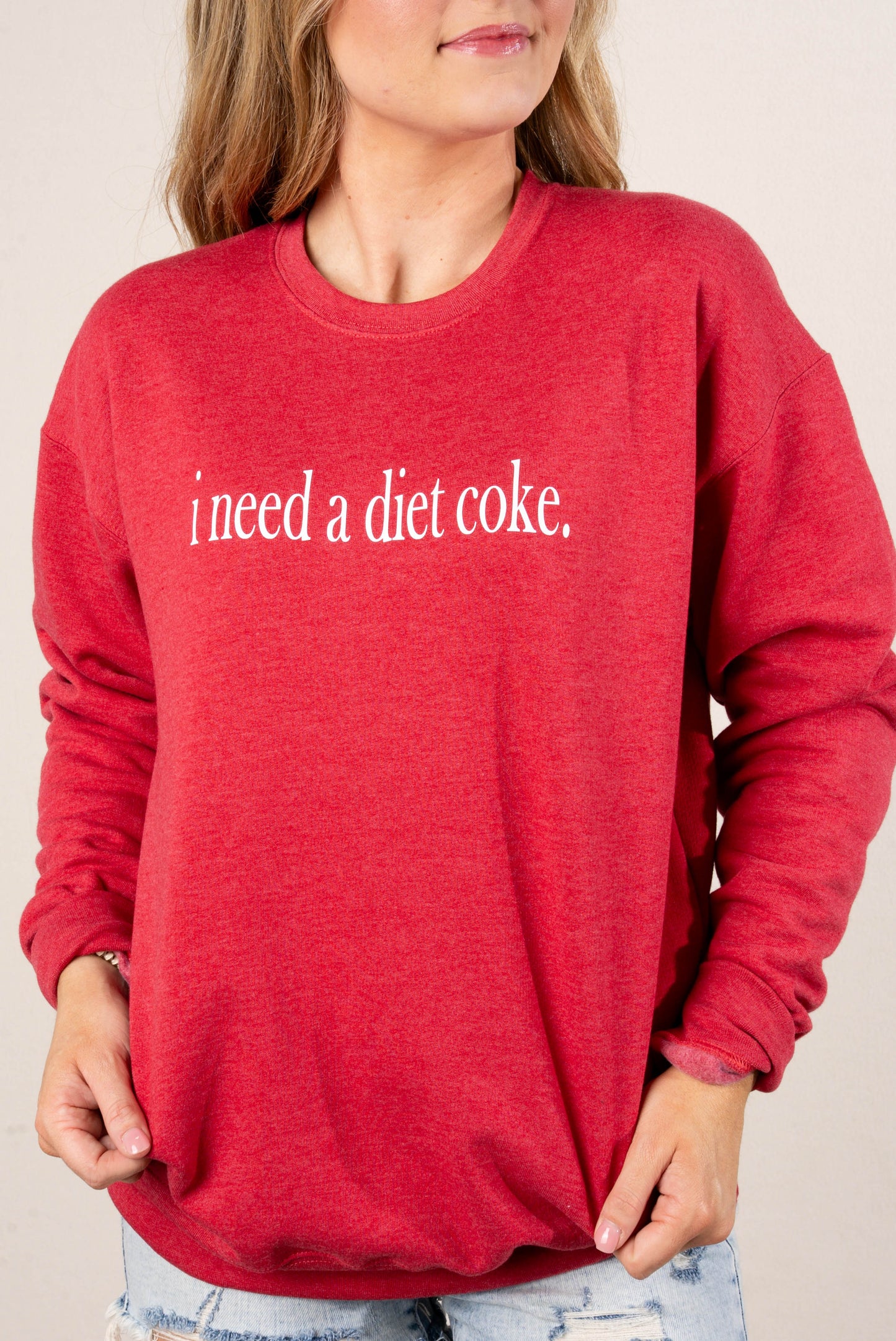 I Need A Diet Coke Graphic Sweatshirt