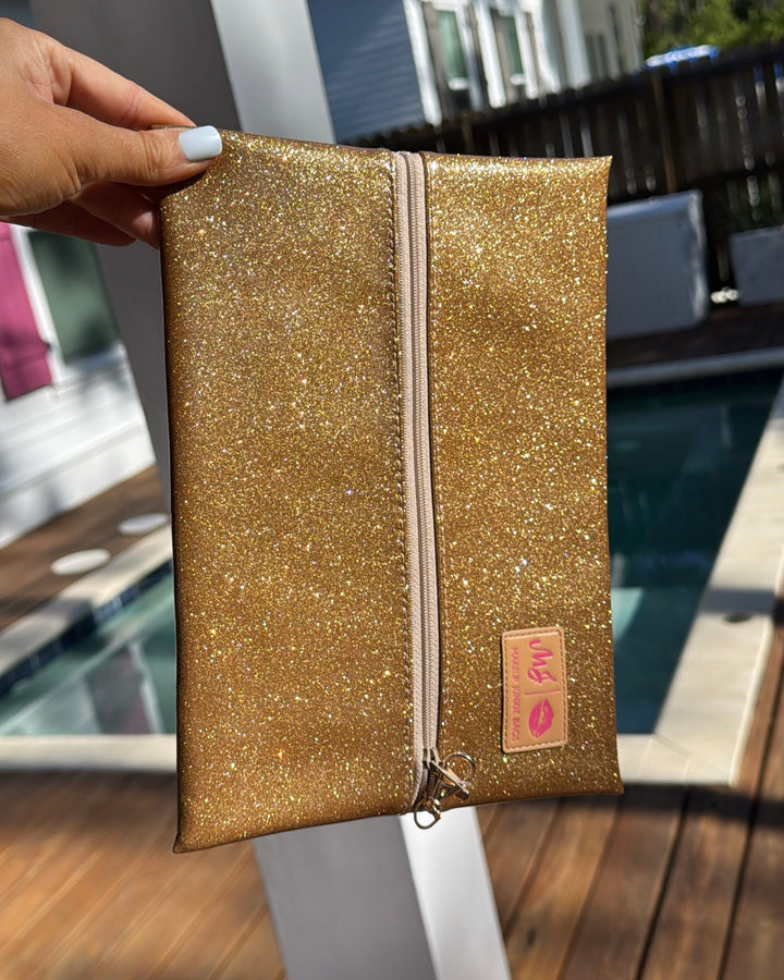 Makeup Junkie | Stardust Gold Bags