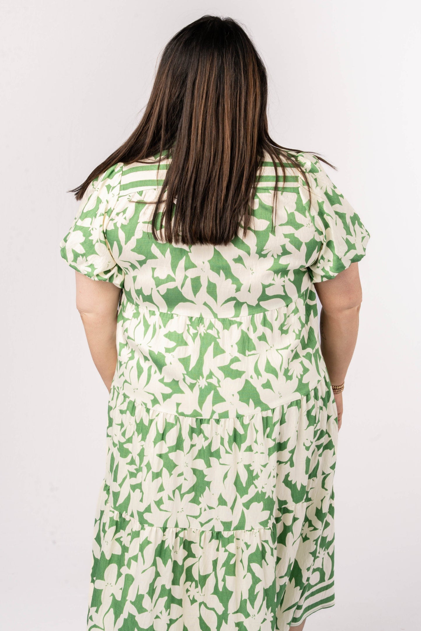 Botanical Tiered Midi Dress