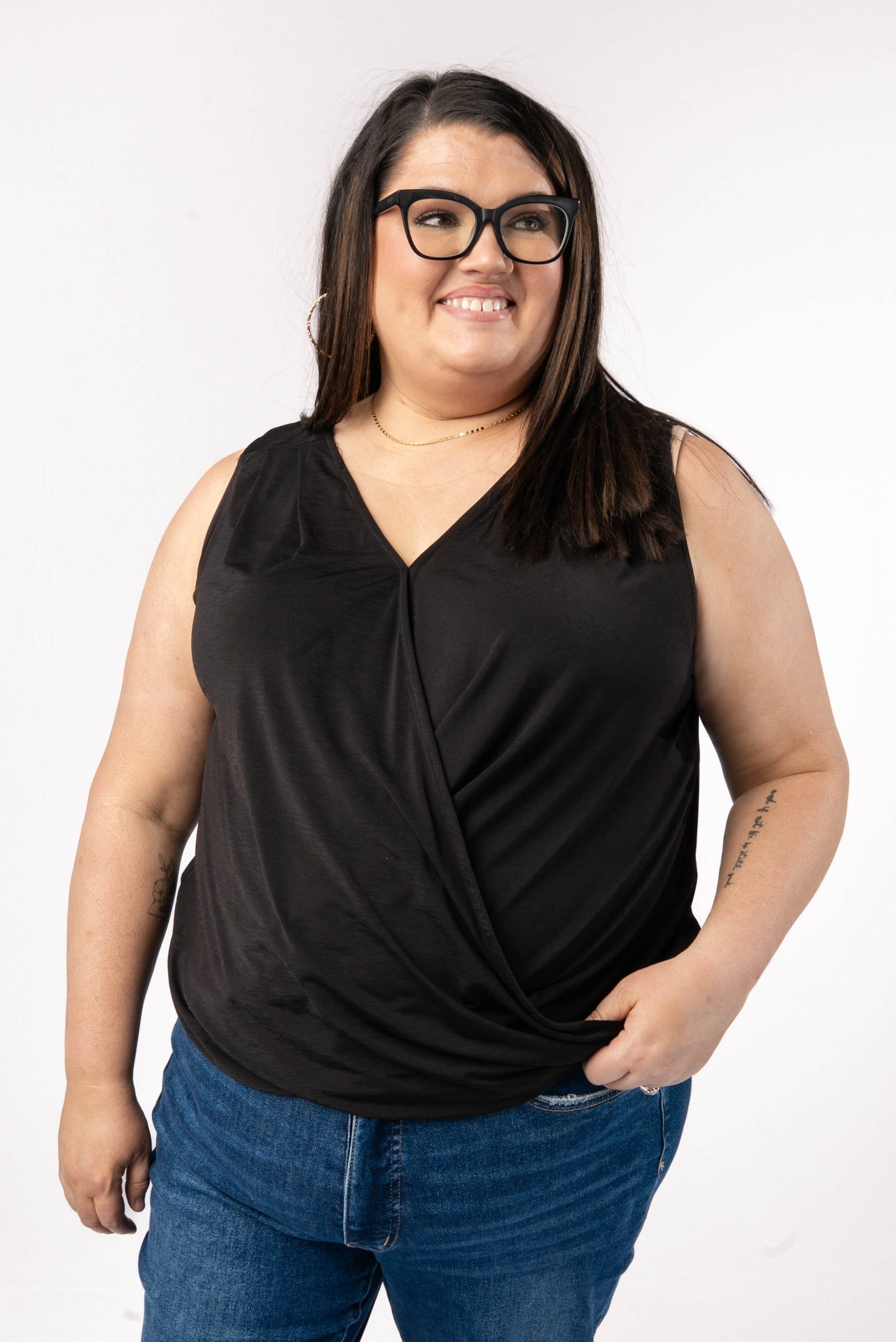 Charm Surplice Tank