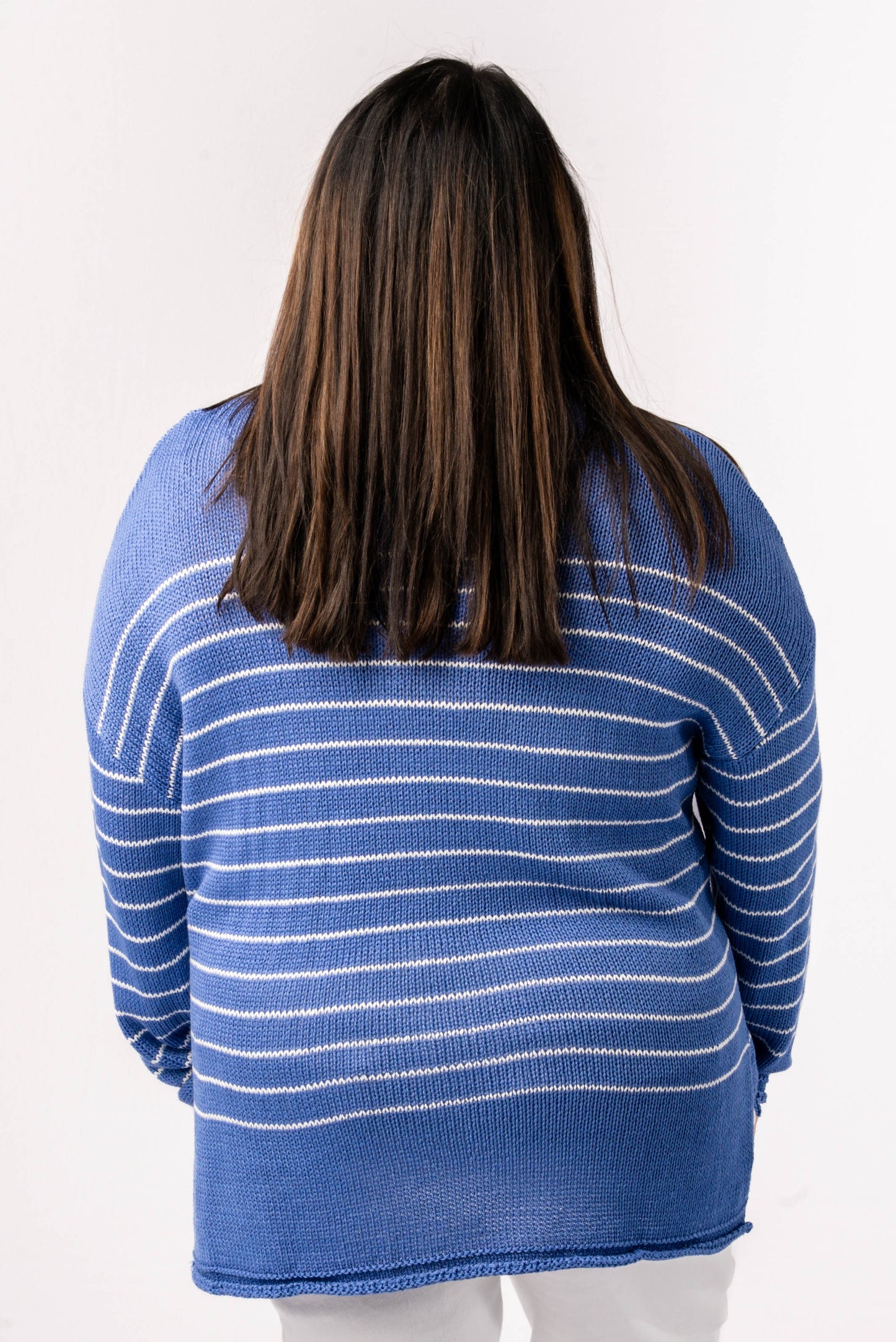 Striped Rolled Hem Sweater *Final Sale*