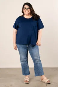 Wide Ribbed Pocket Top