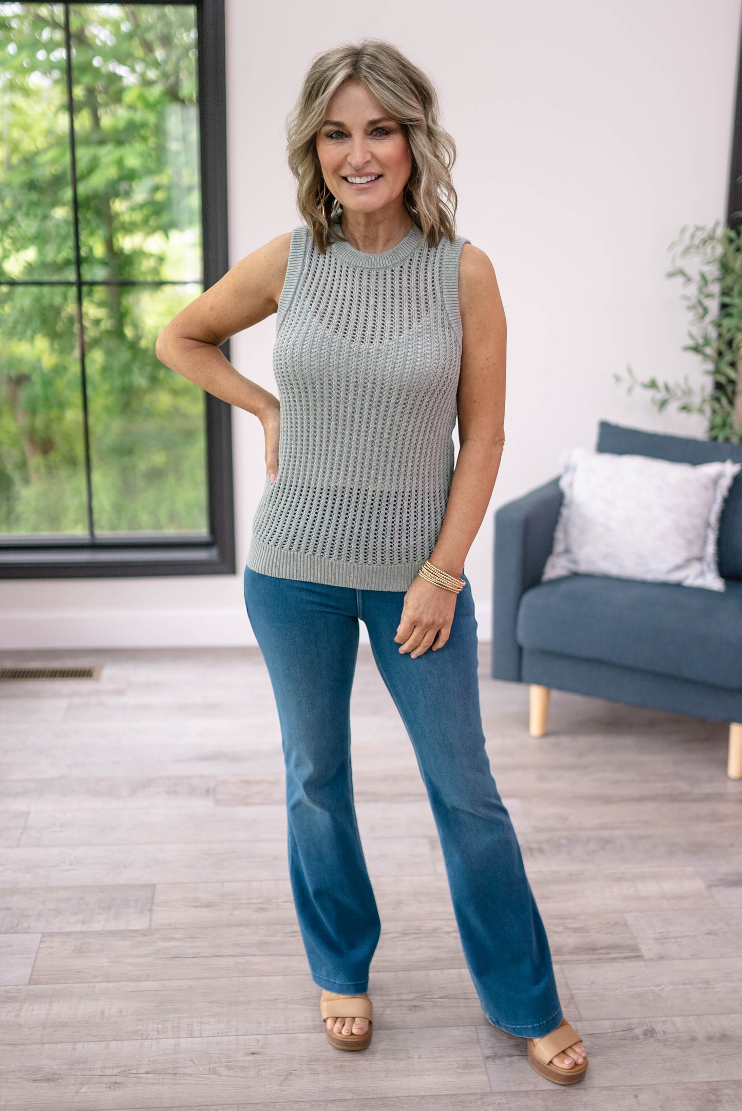 Liv Sleeveless Open Knit Top *Final Sale*