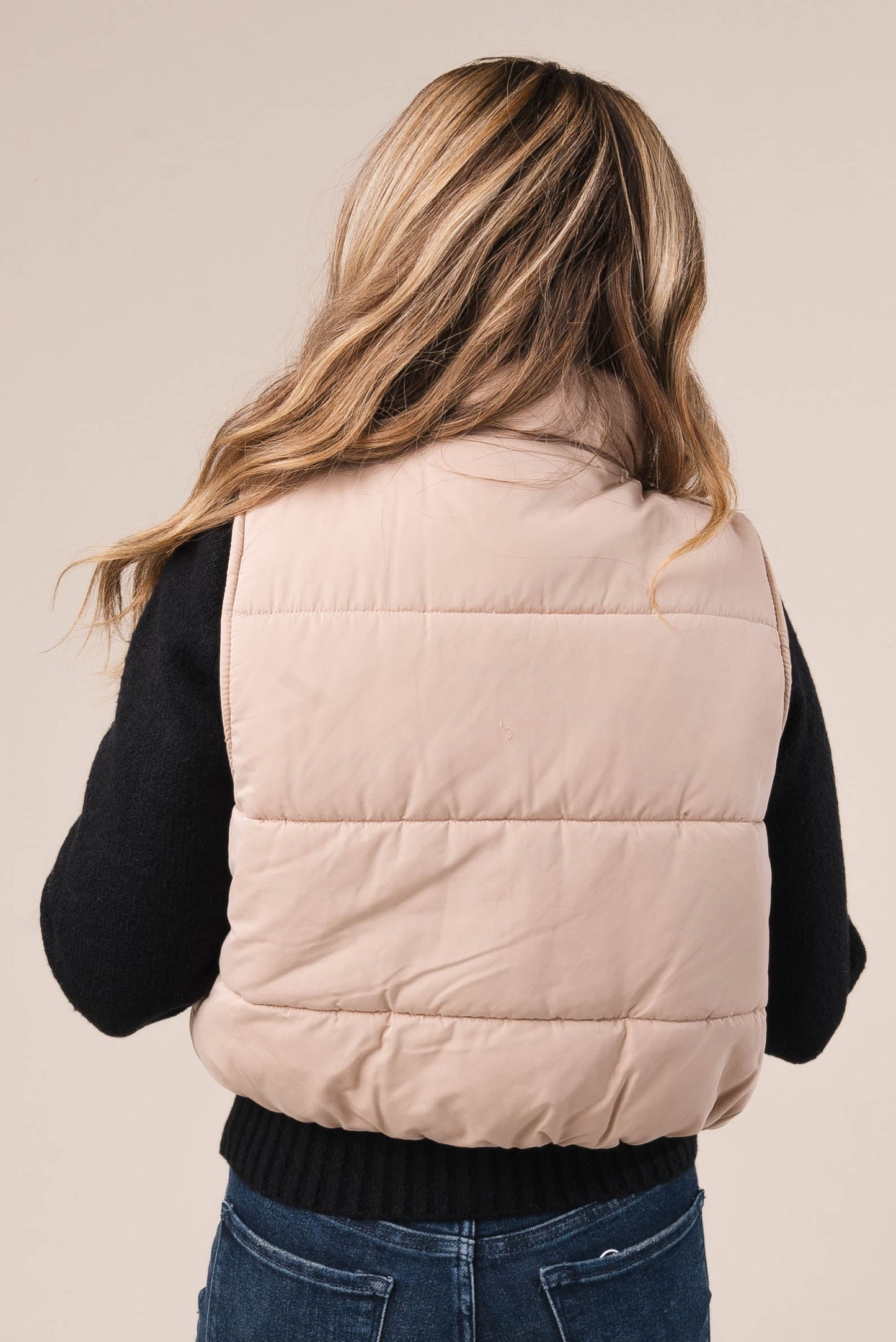 High Neck Puffer Vest *Final Sale*