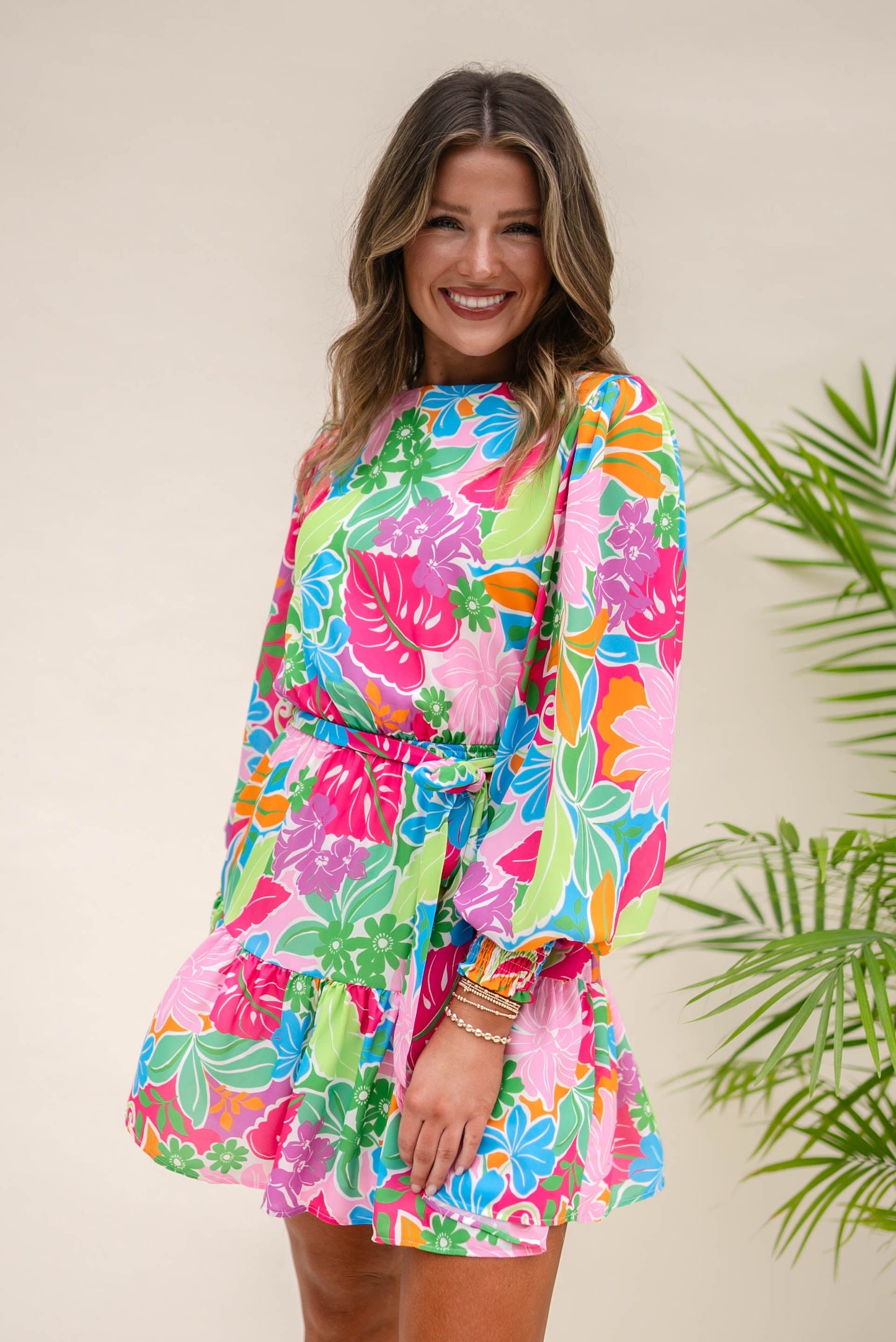 Botanical Tiered Dress