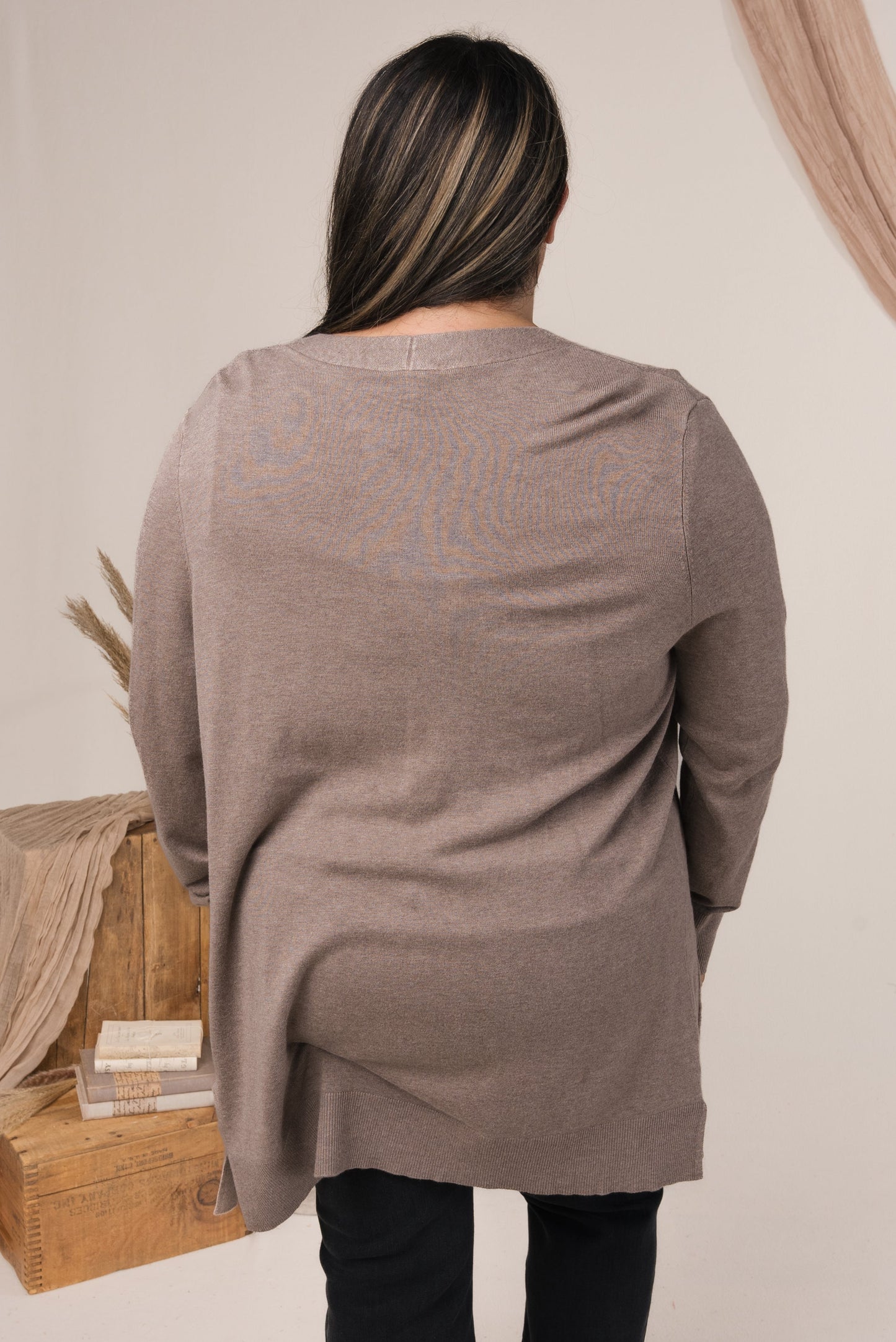 Button Cuff Sweater Cardigan