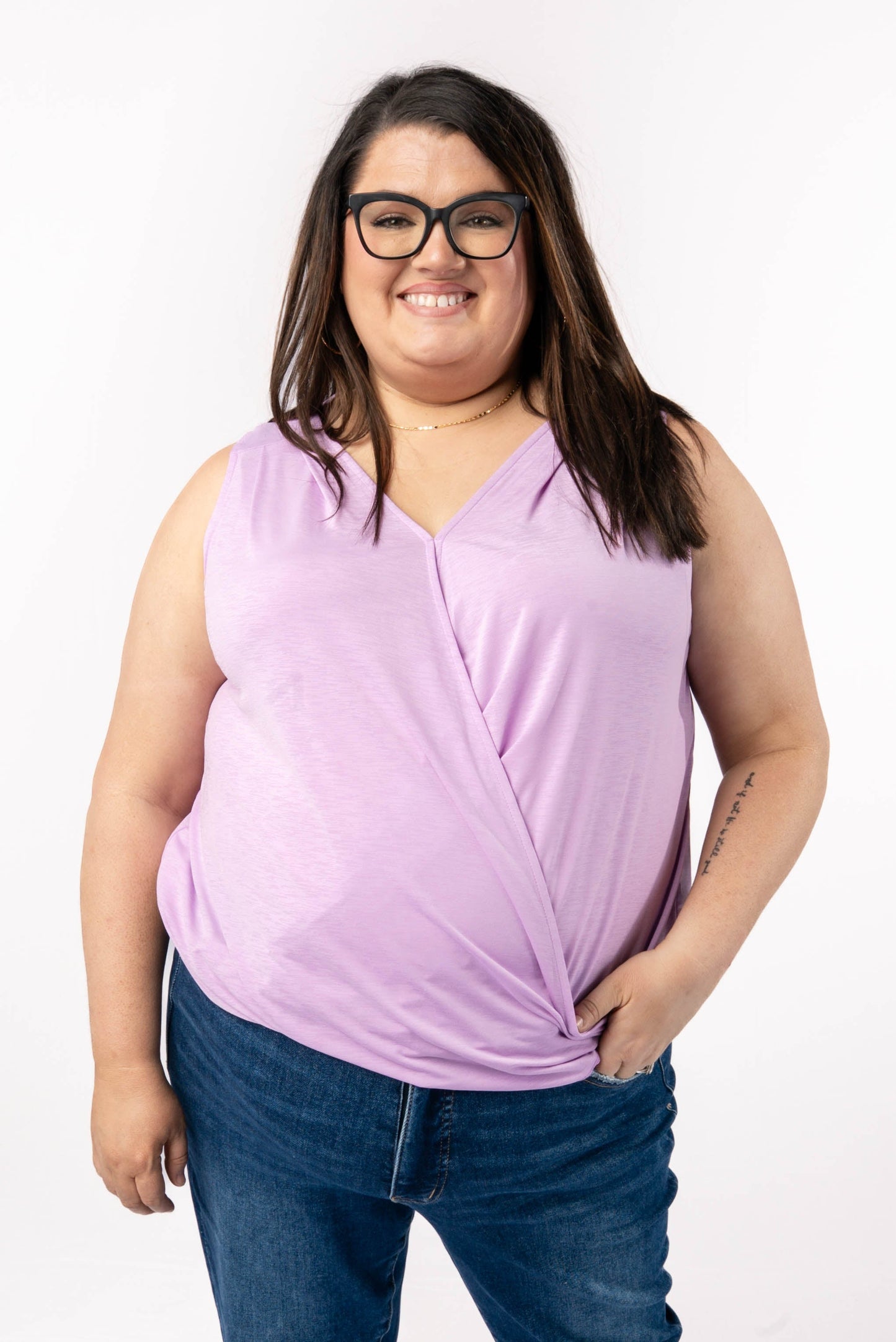 Charm Surplice Tank