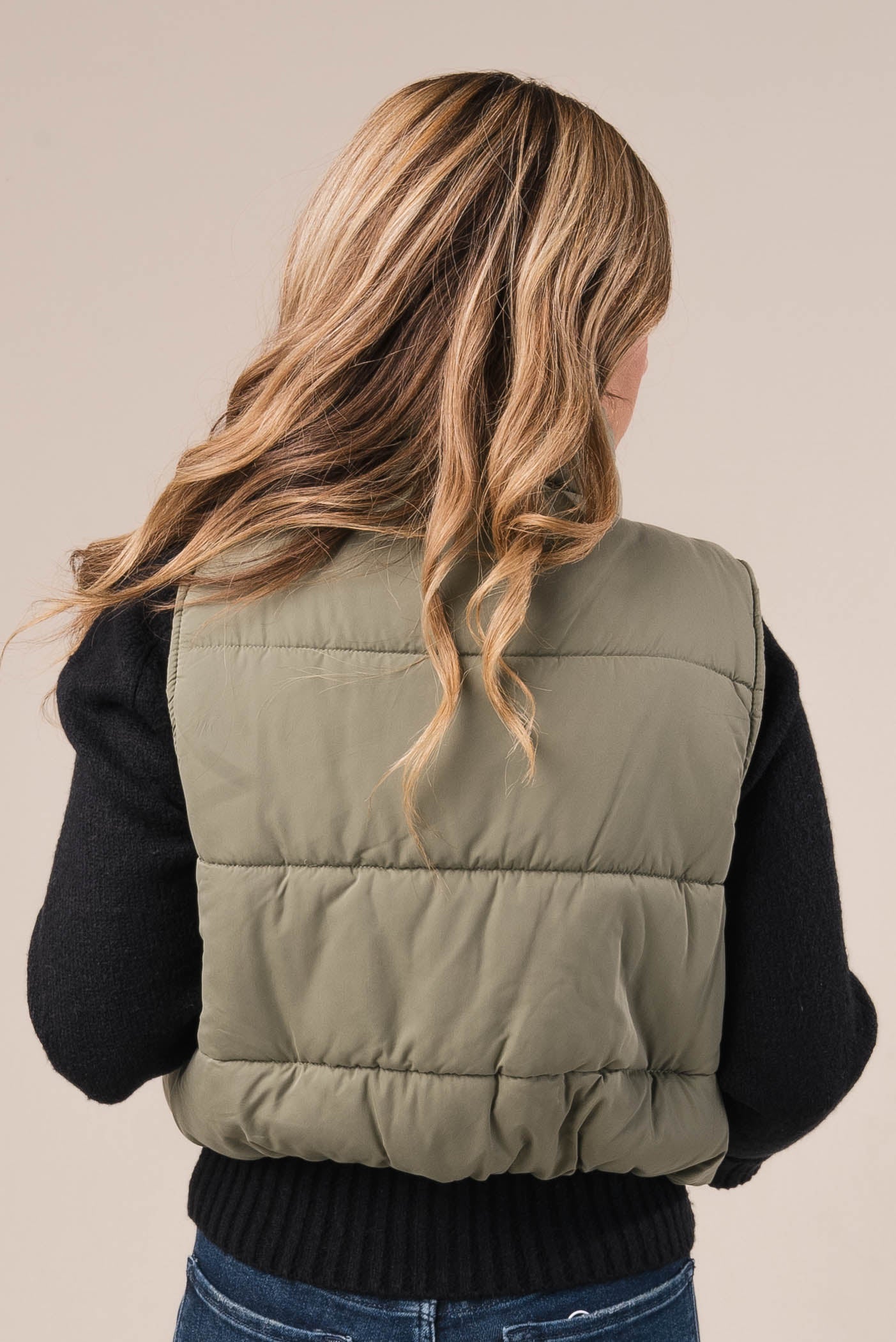 High Neck Puffer Vest *Final Sale*
