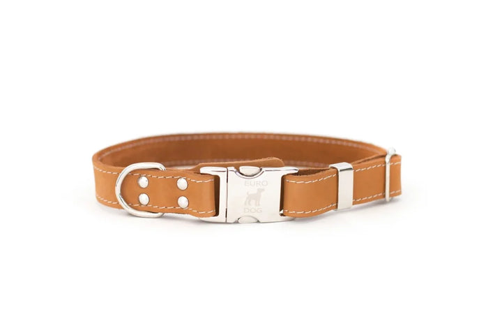 Quick Release Leather Dog Collar