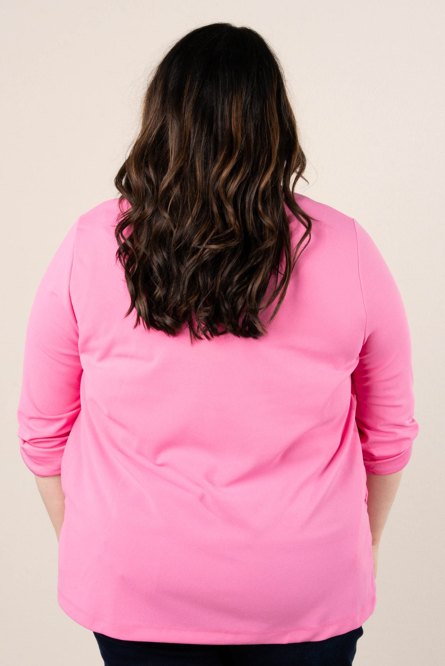 Open Front Tab Sleeve Blazer