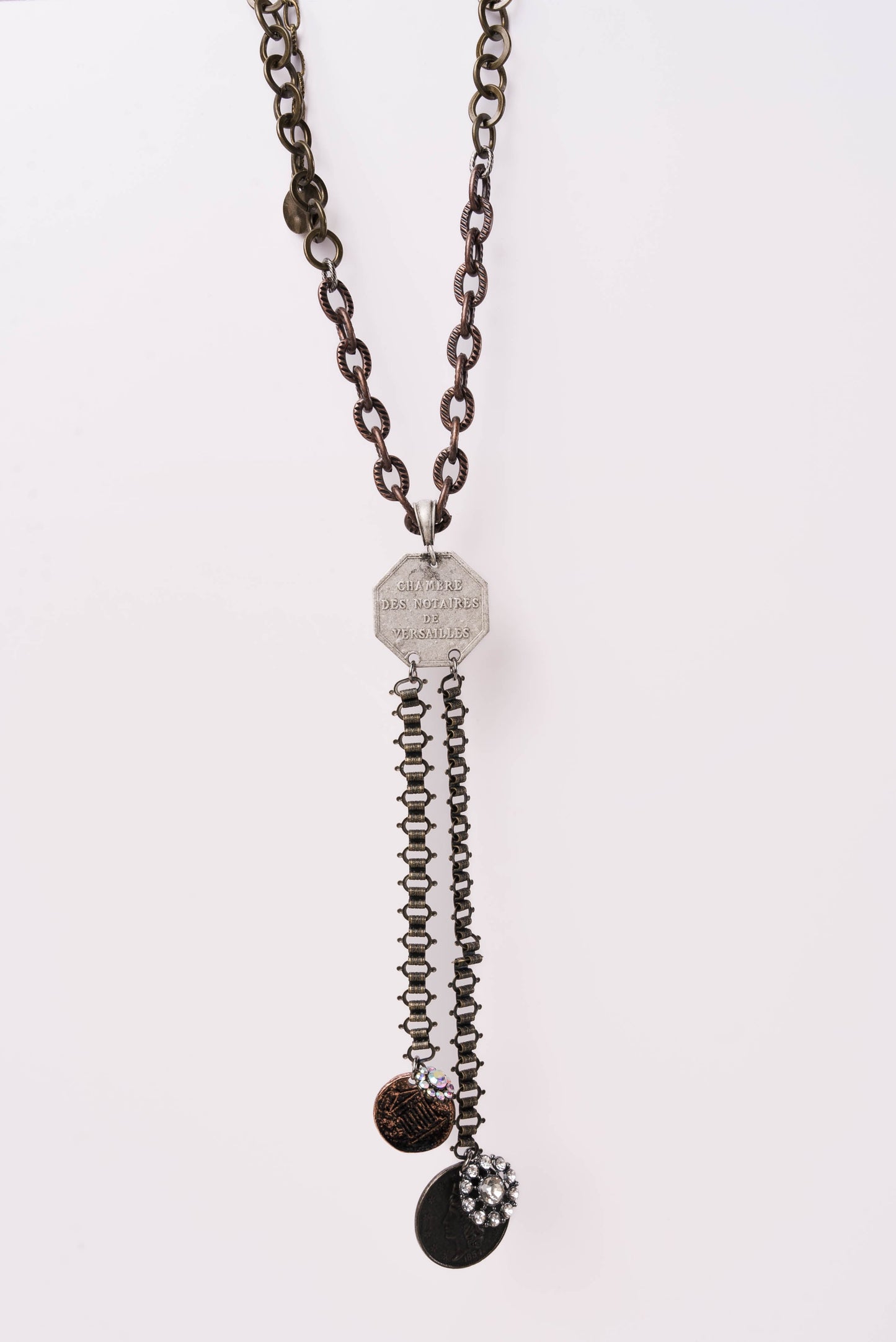Mixed Pendant Lariat Necklace