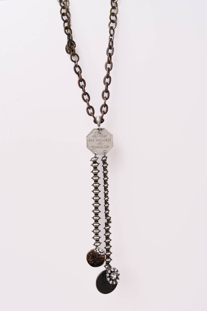 Mixed Pendant Lariat Necklace