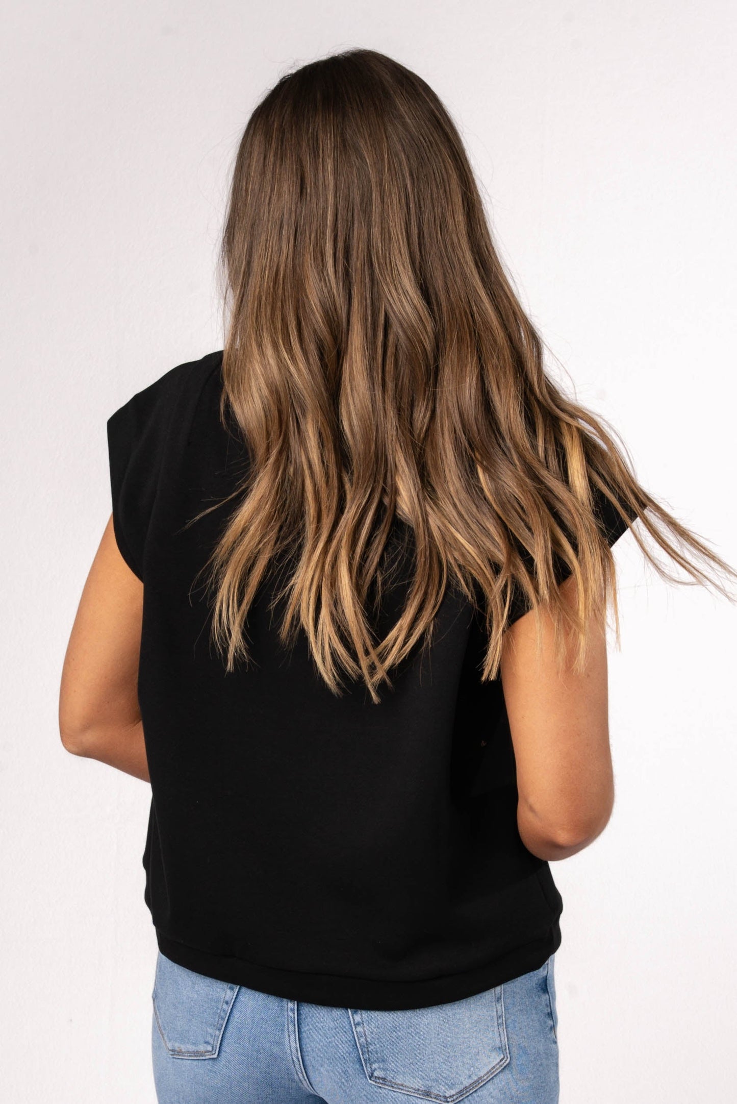 Cap Sleeve Drawstring Waist Top