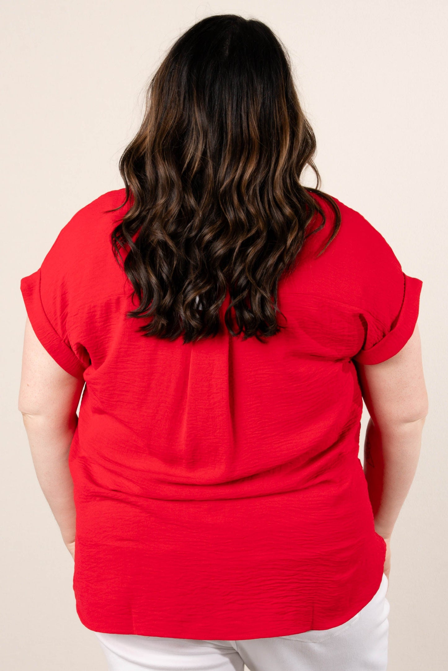 Crinkle Knit Hi-Lo Shirt