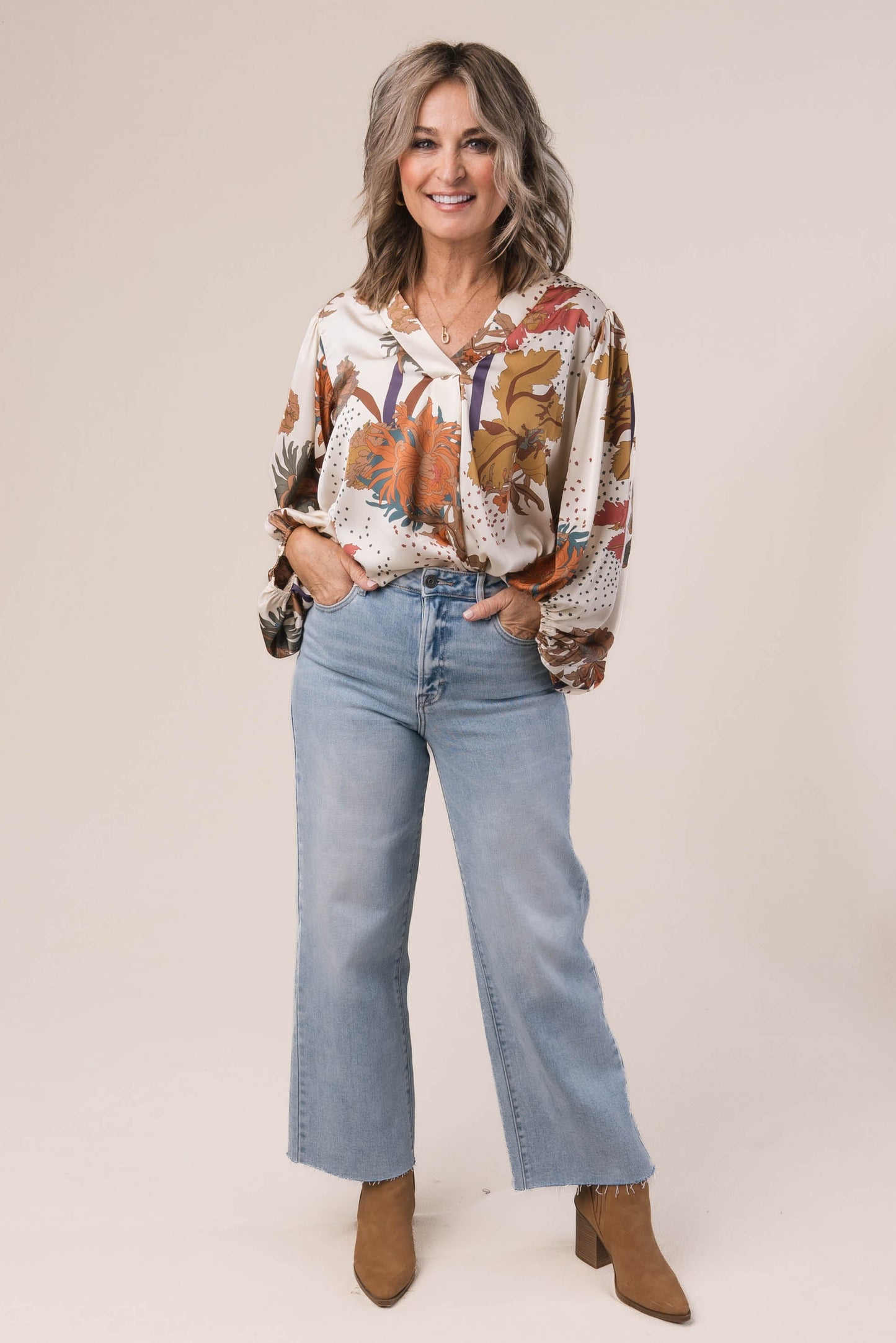 Hidden Denim | Nicole High Rise Wide Leg Crop Jeans