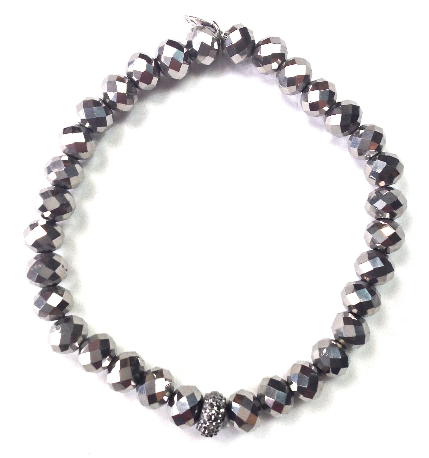 Glass Bead + Charm Bracelet
