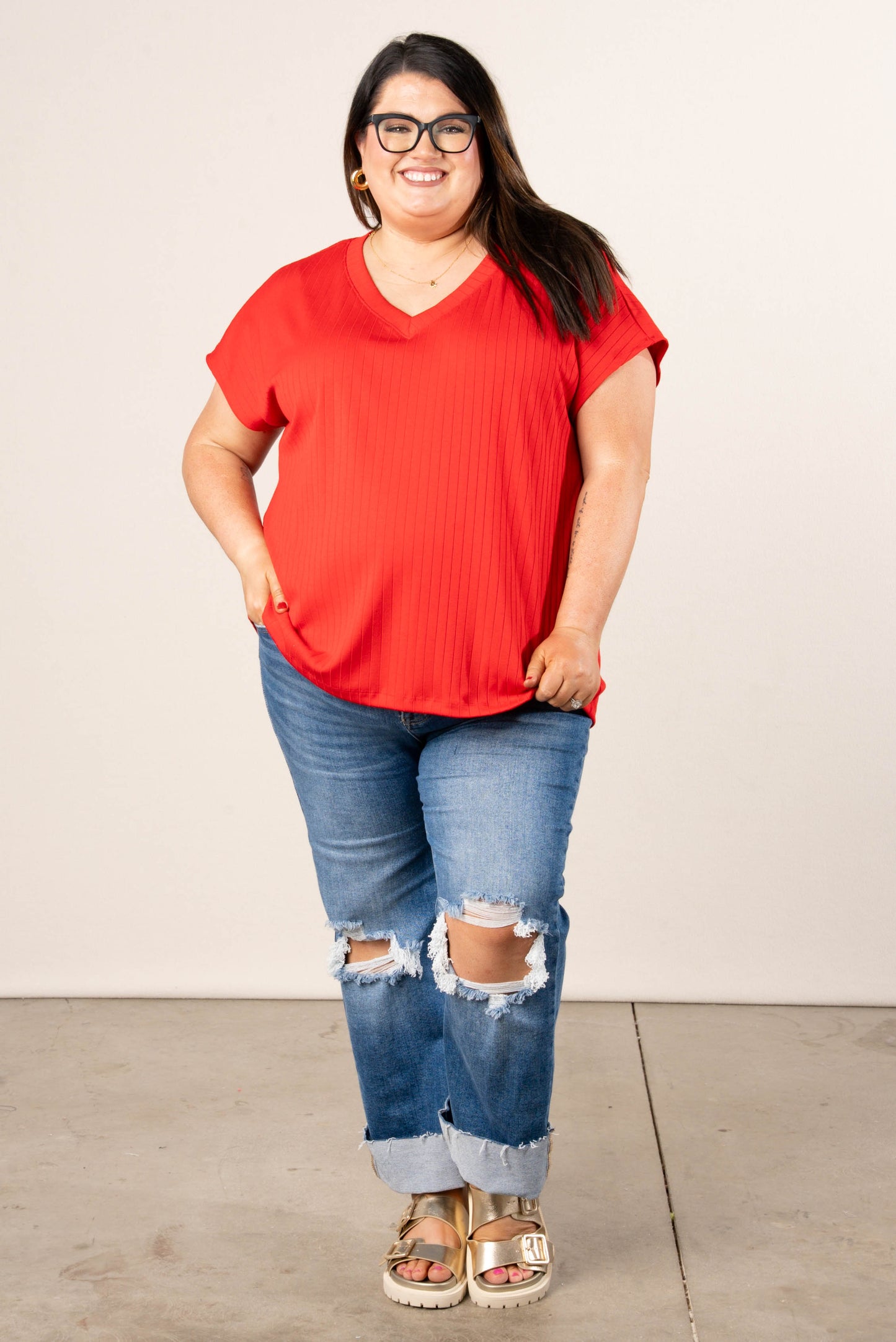 Wide Ribbed Dolman Top *Final Sale*