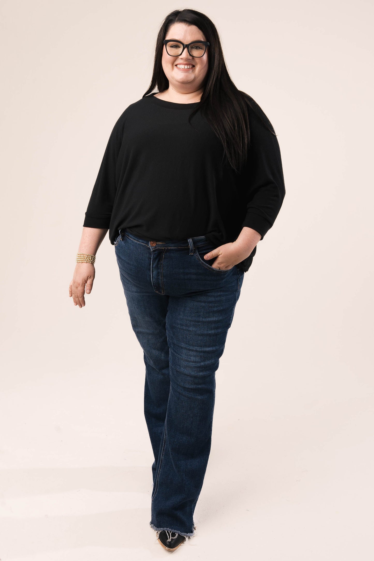 Hacci Knit Dolman Top