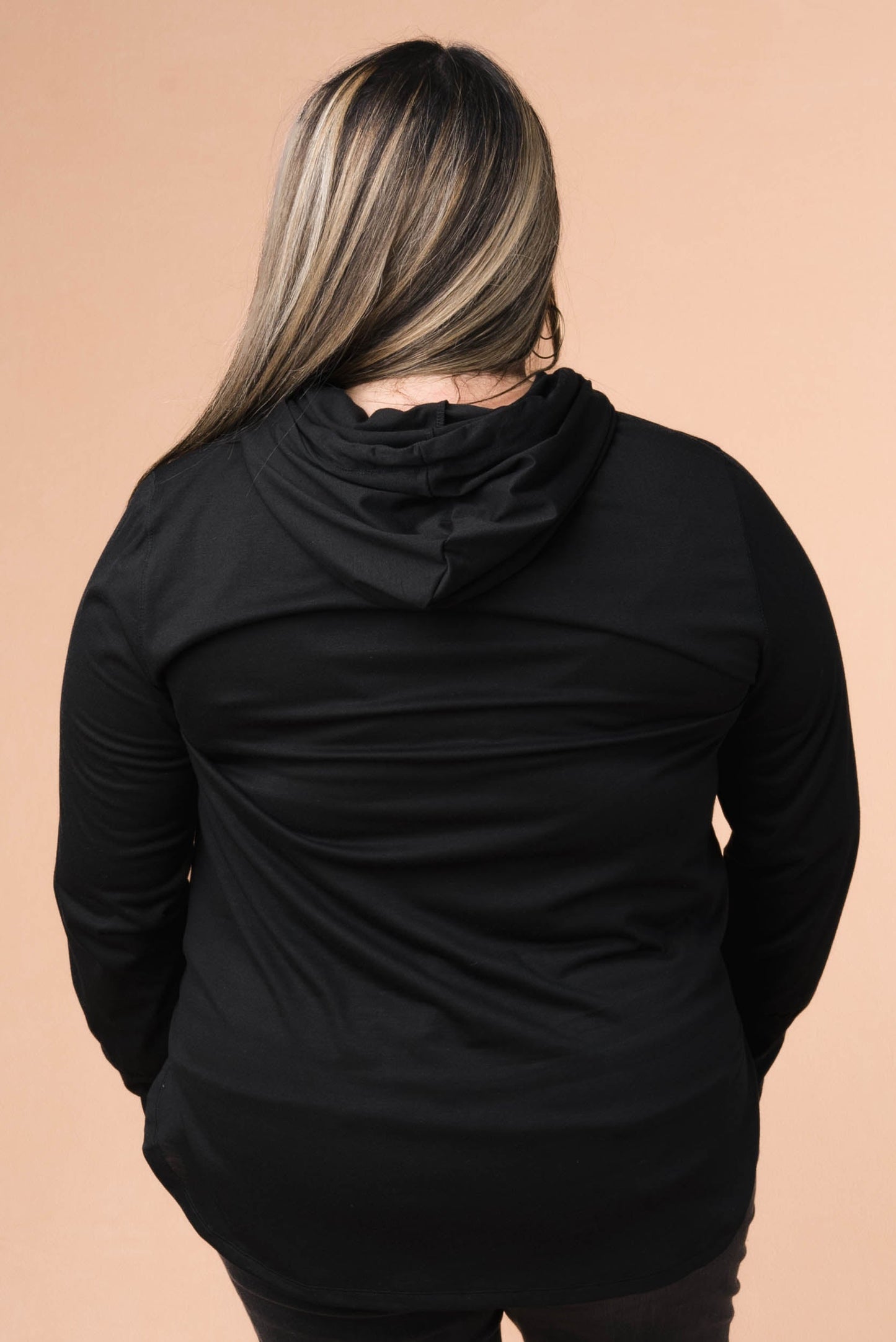 Thumbhole Cuff Hooded Pullover