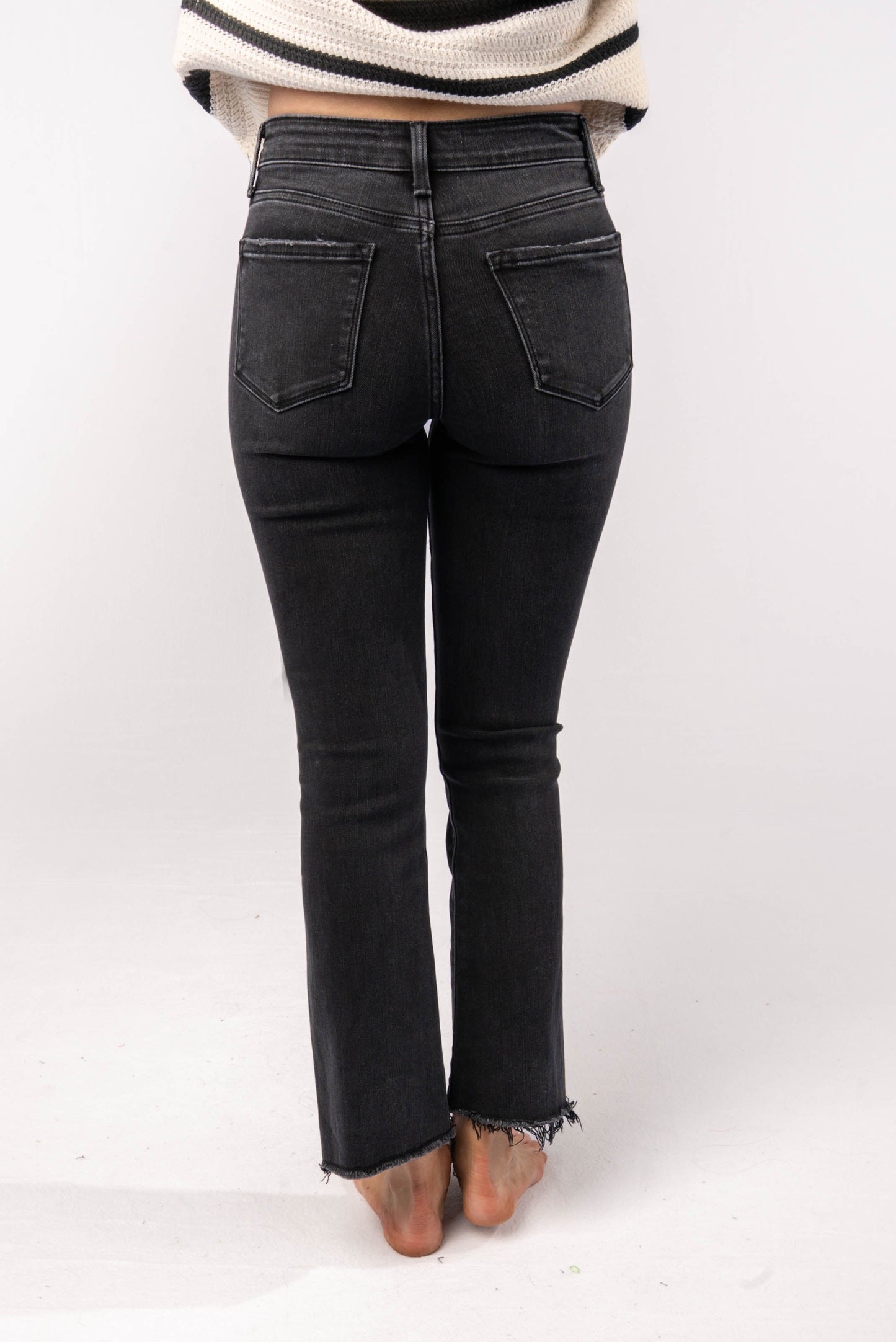 VERVET Denim | Hadley High Rise Crop Flare Jeans