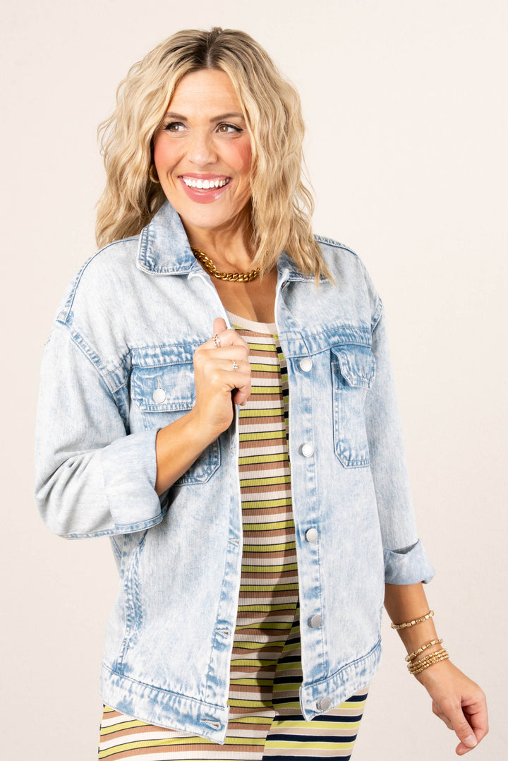 Risen Denim | Olivia Oversized Denim Jacket