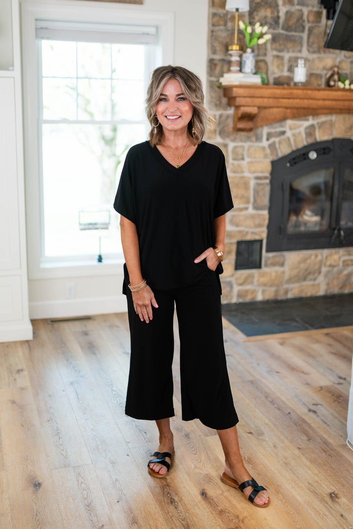 Knit Top + Pant Loungewear Set