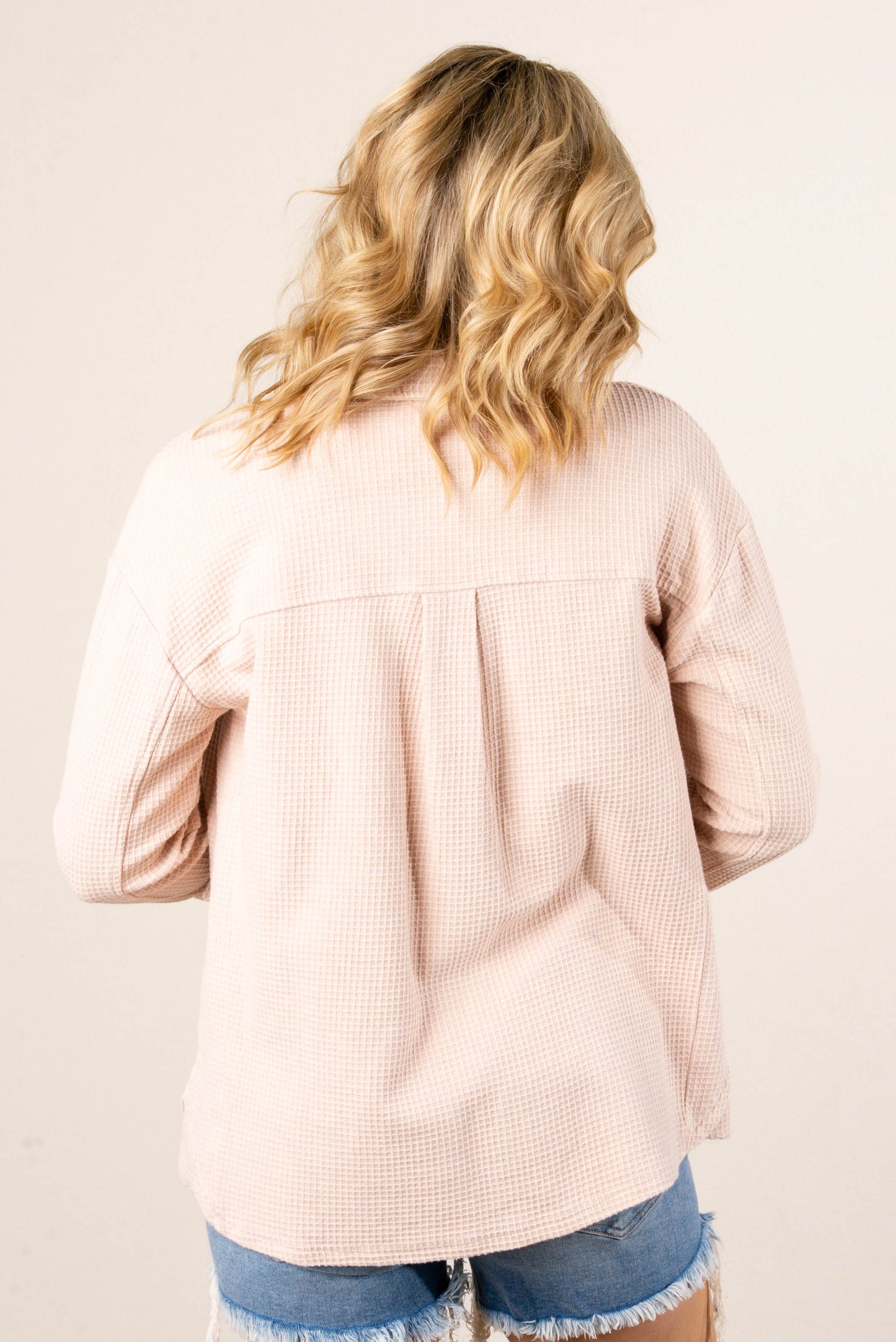 Waffle Knit Shacket