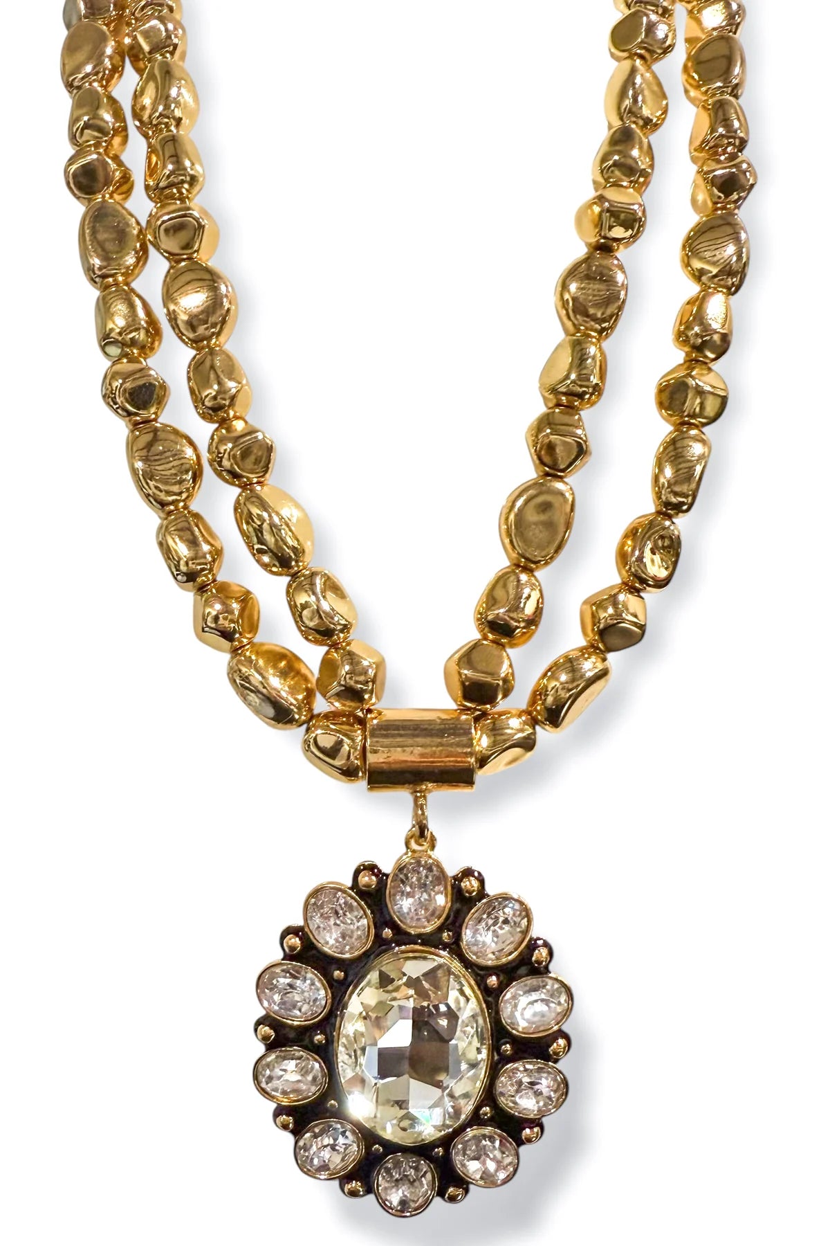 Stellar Glow Layered Statement Necklace