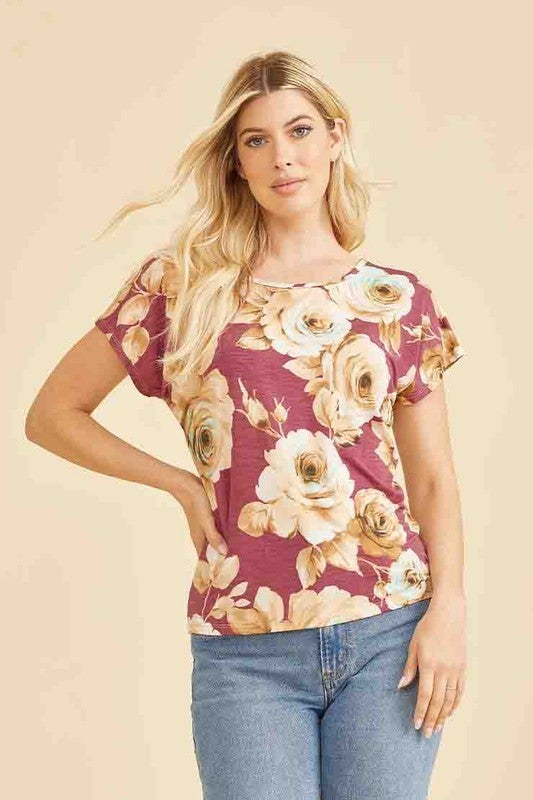 Sew In Love Floral Short Sleeve Top *Final Sale*