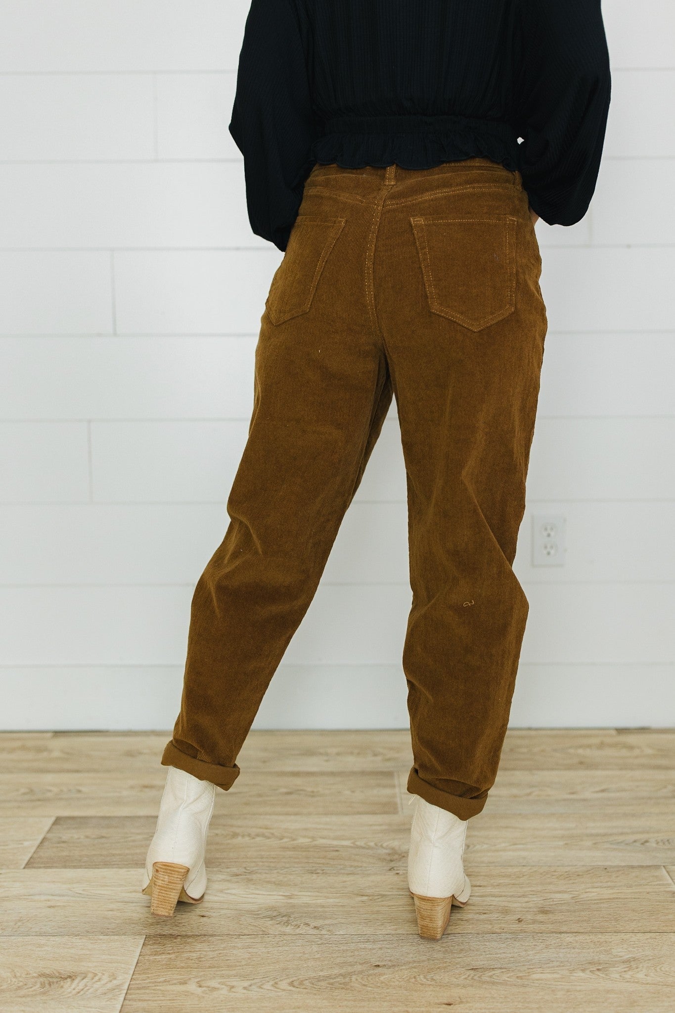 YMI Corduroy High Rise Mom Pants *Final Sale*