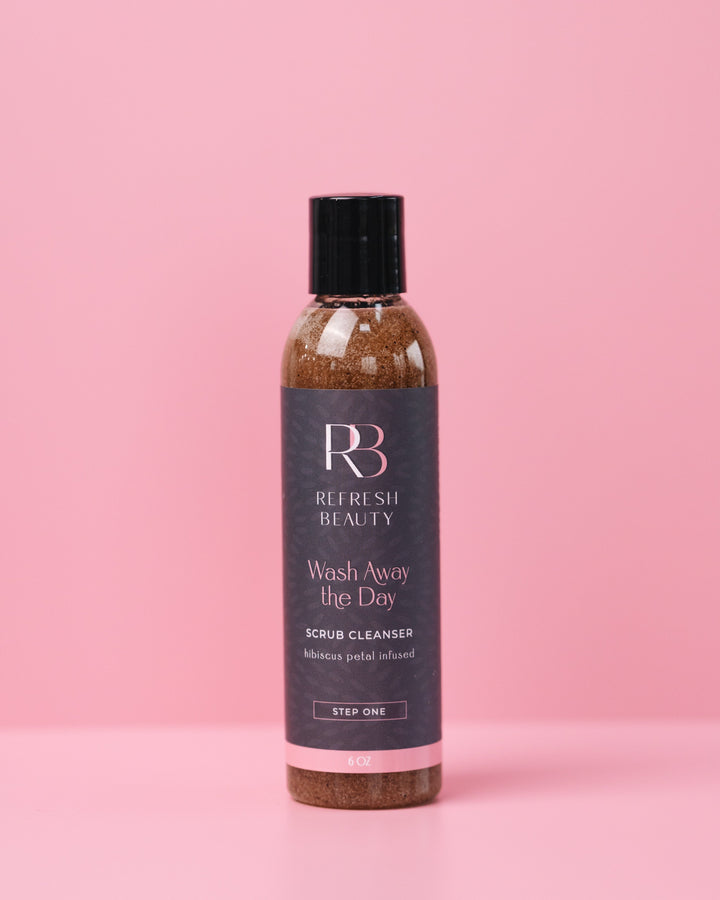 Step 1: Wash Away the Day Scrub Cleanser