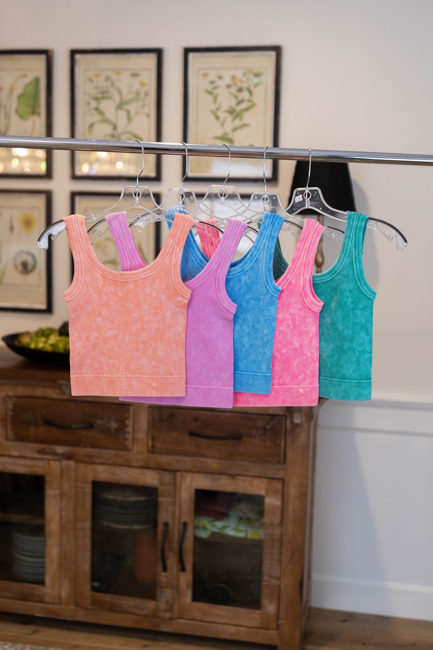 Washed Ribbed Crop Tank *Final Sale*