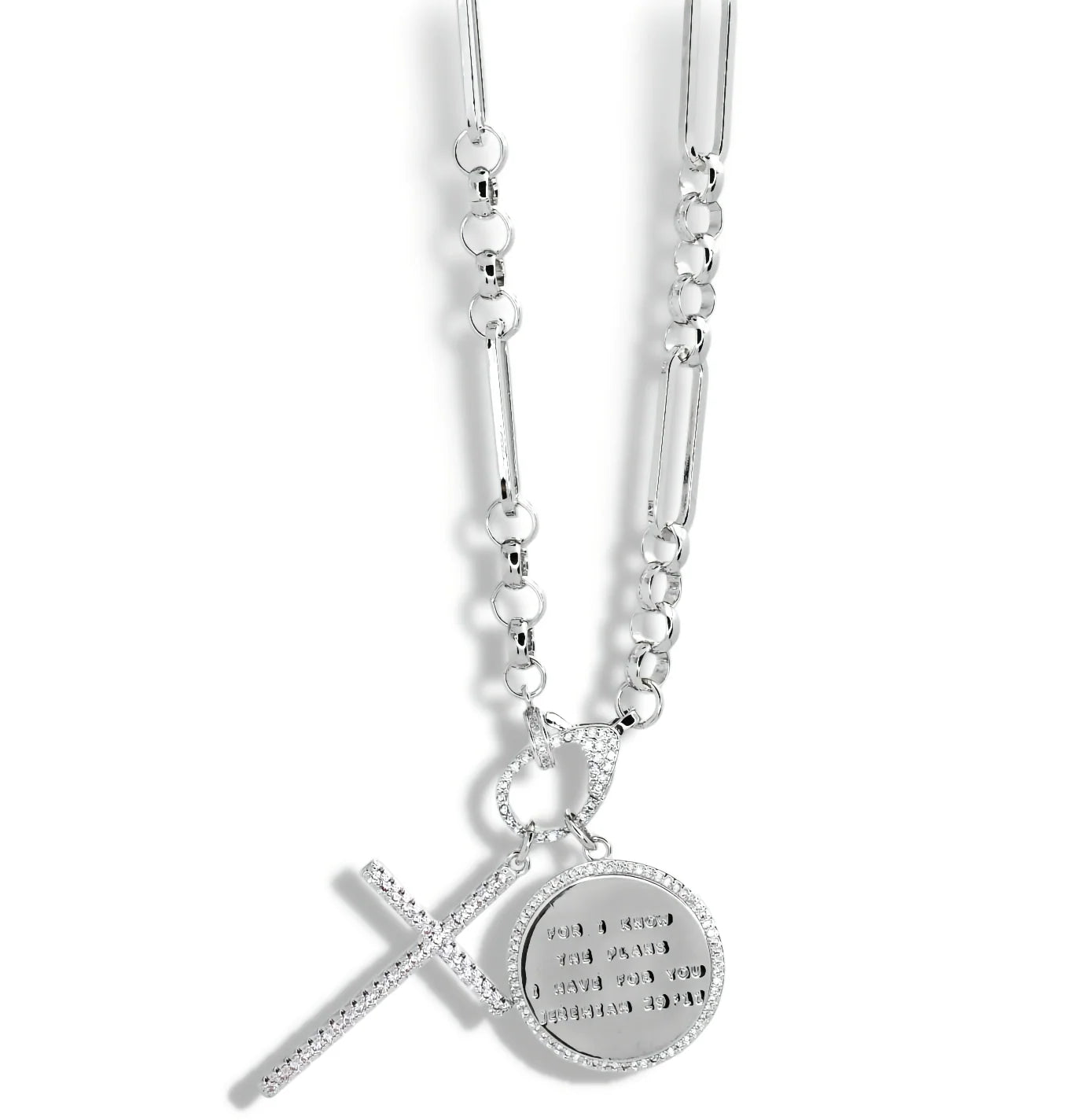 Jeremiah 29:11 Cross Necklace