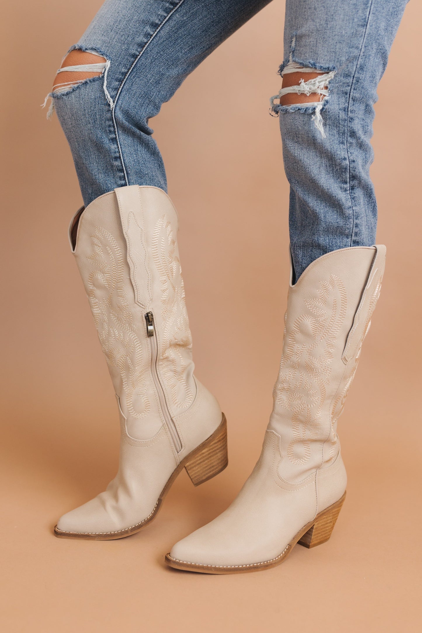Adela Embroidered Western Boot