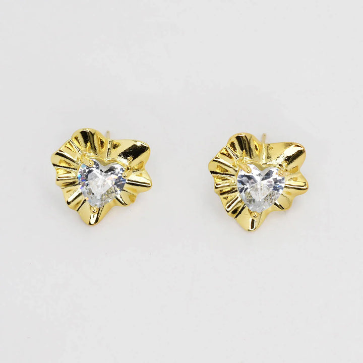 Treasure Jewels | Heart Foil Earrings