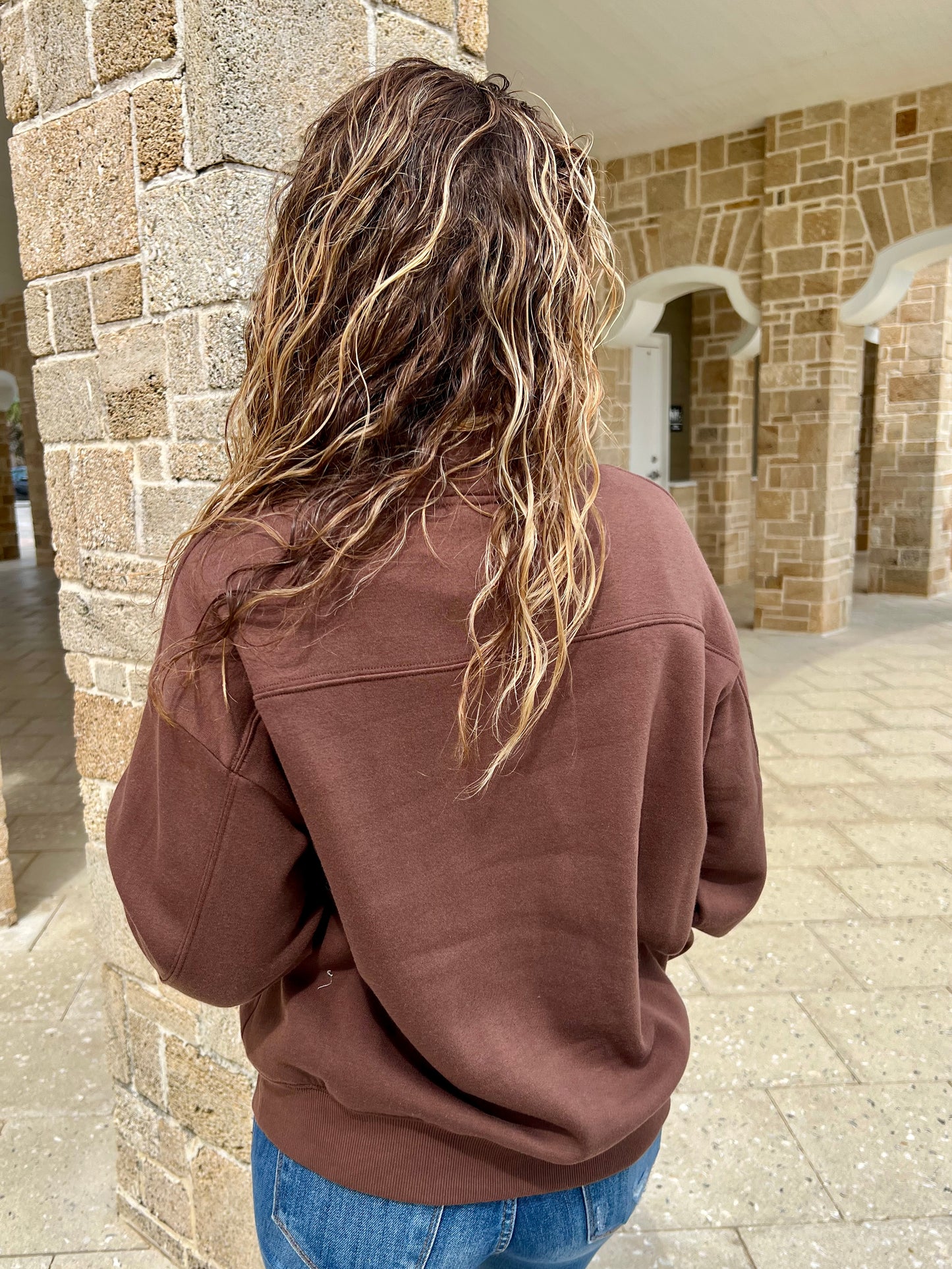 Chill In The Air Quarter Zip Sweatshirt