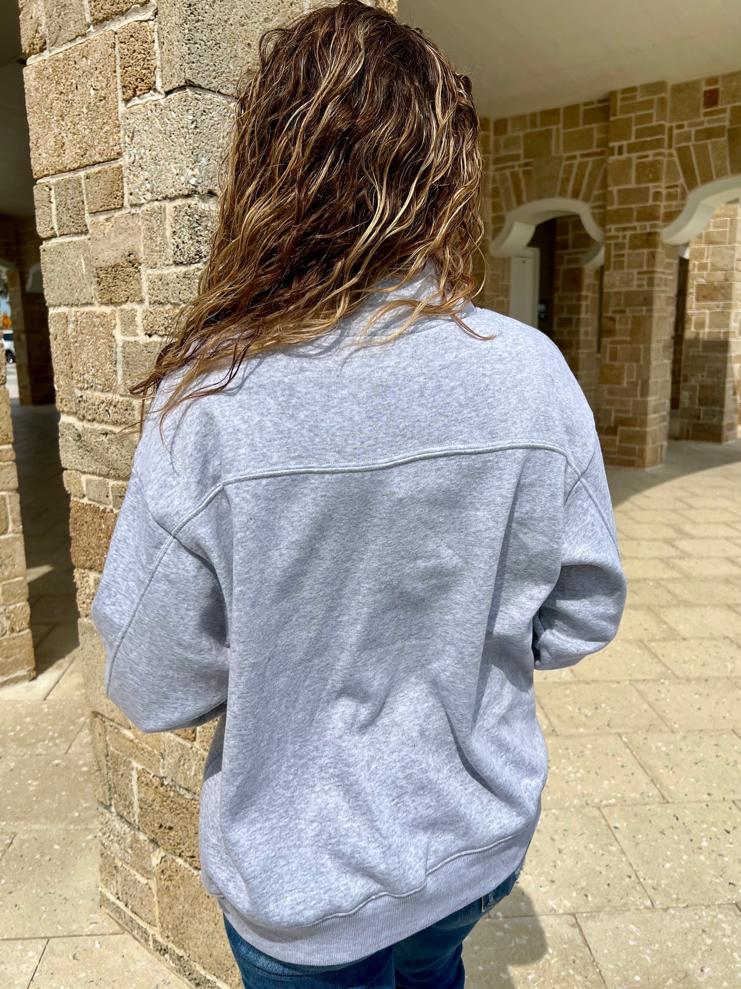 Chill In The Air Quarter Zip Sweatshirt
