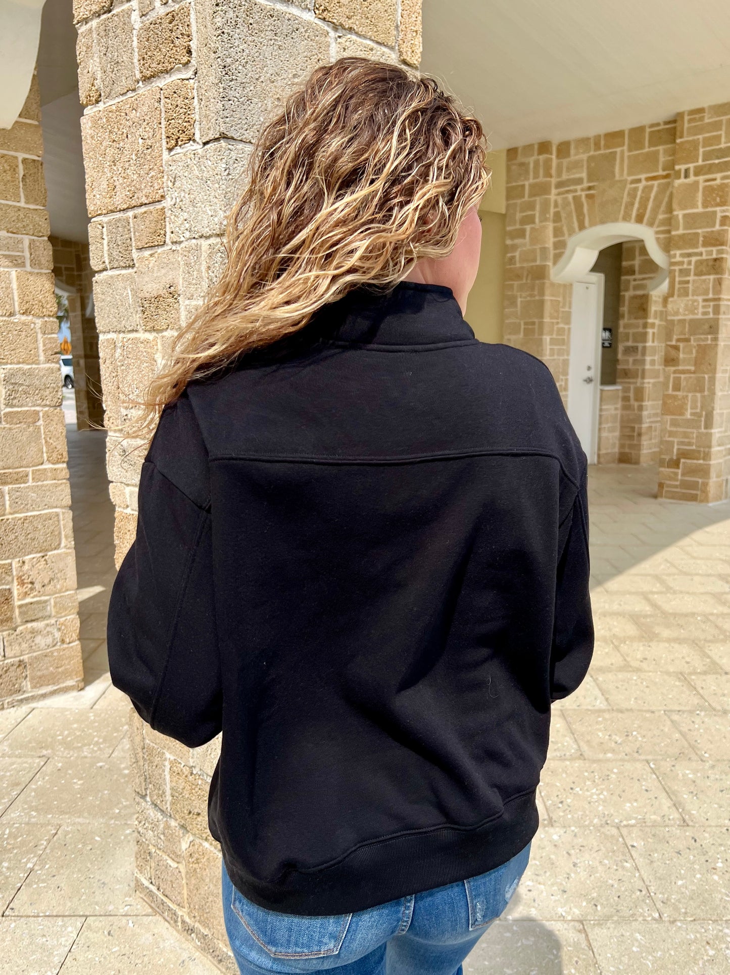 Chill In The Air Quarter Zip Sweatshirt