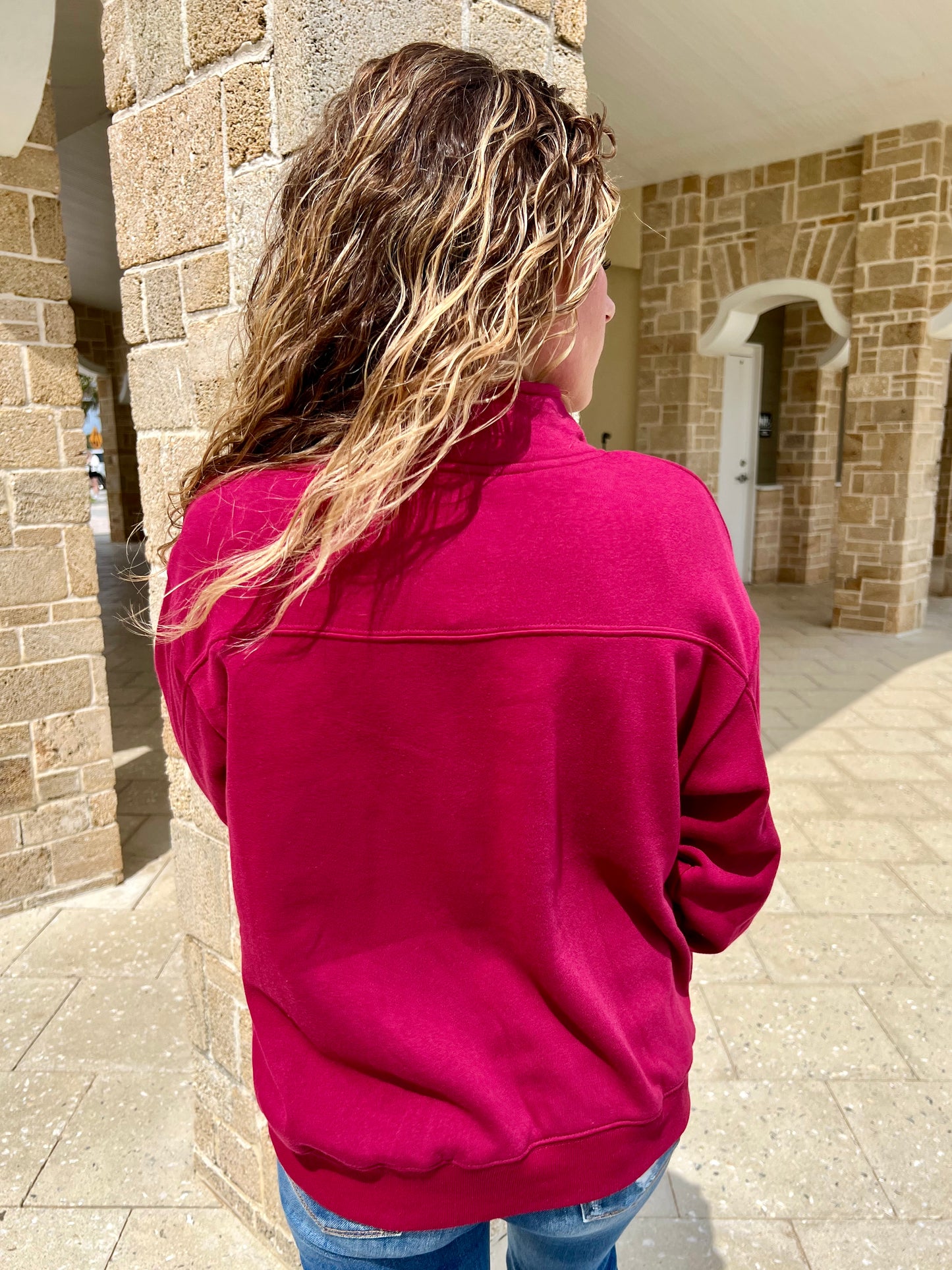 Chill In The Air Quarter Zip Sweatshirt