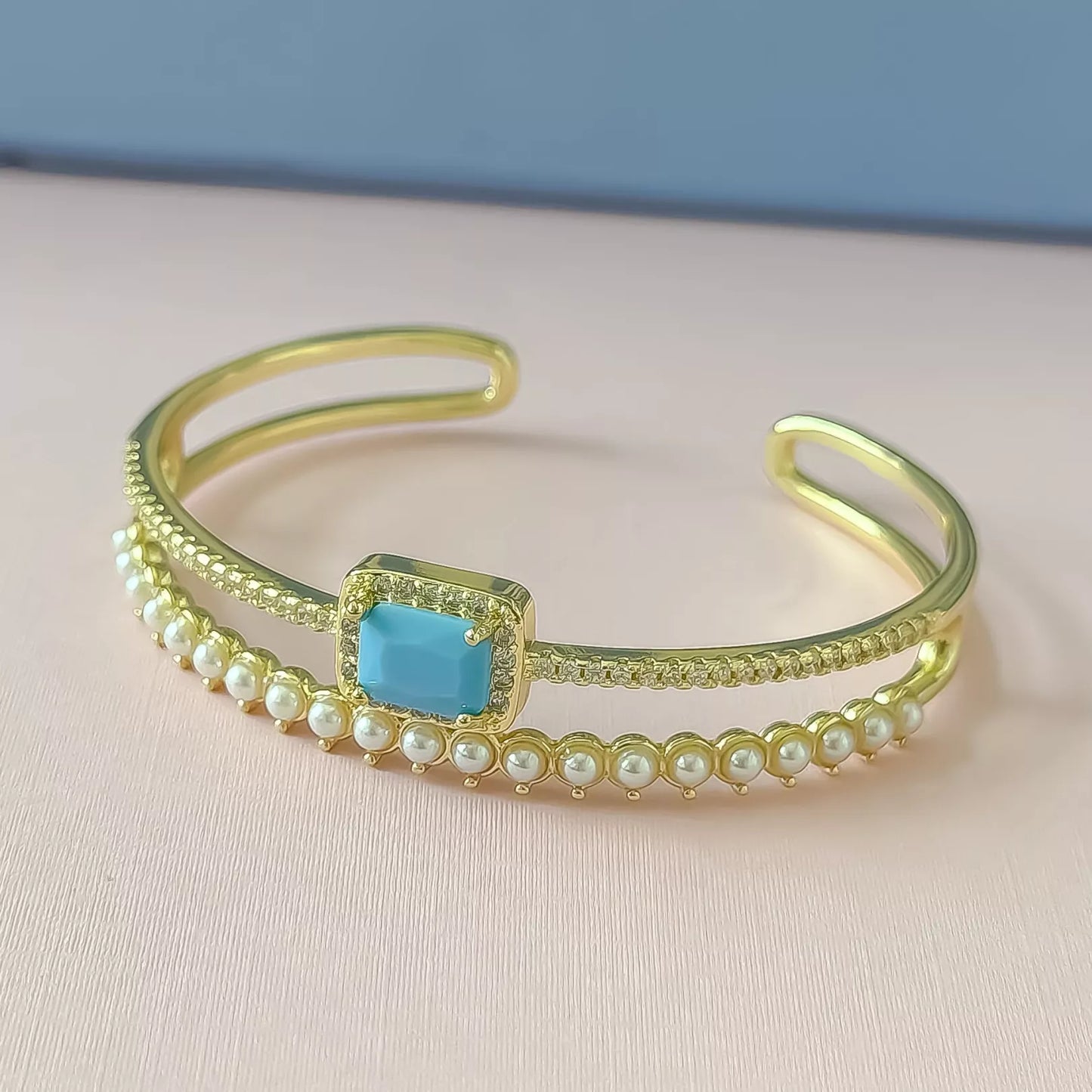 Pearl Mirage Cuff Bracelet
