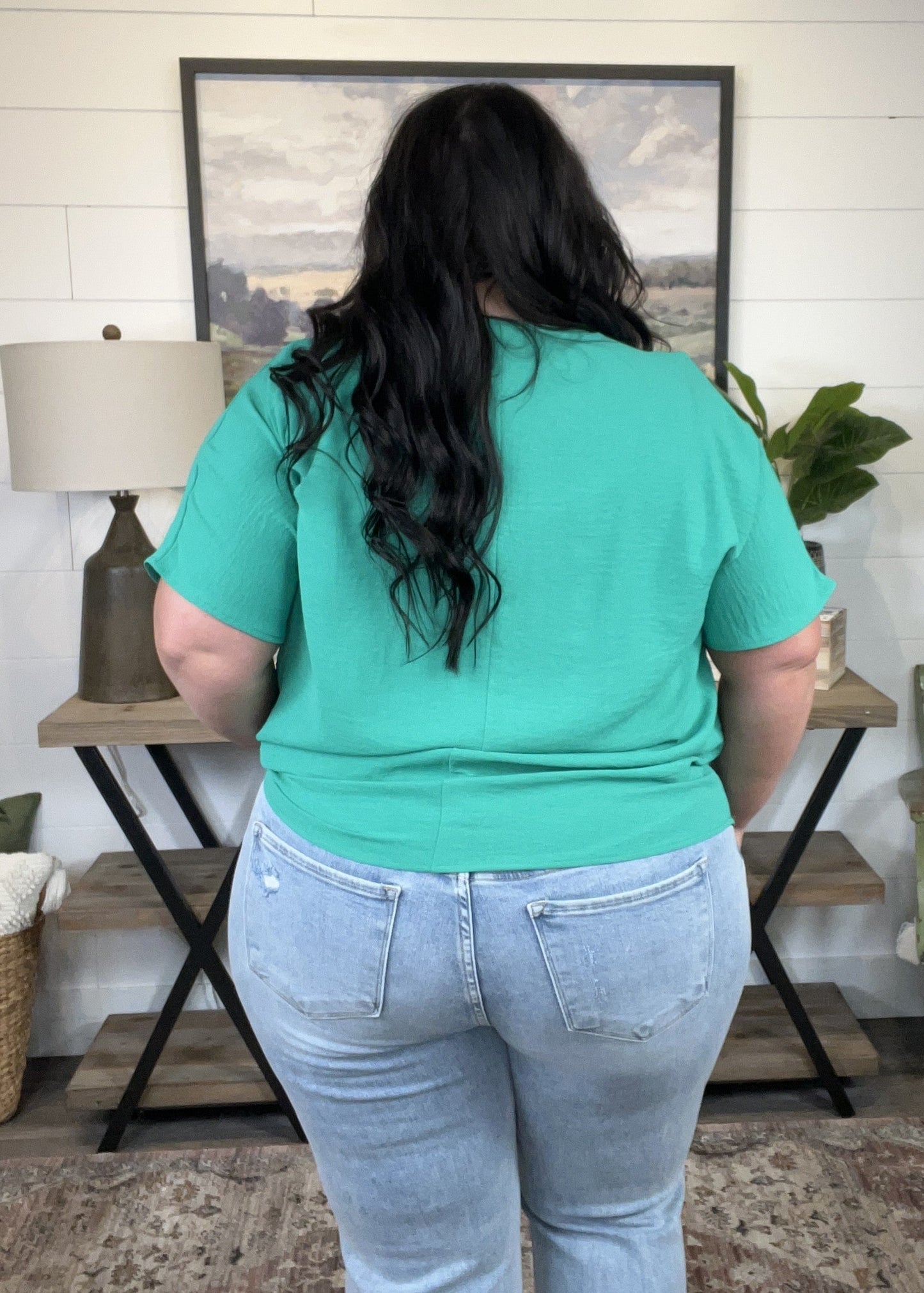 Crinkle Knit Dolman Top