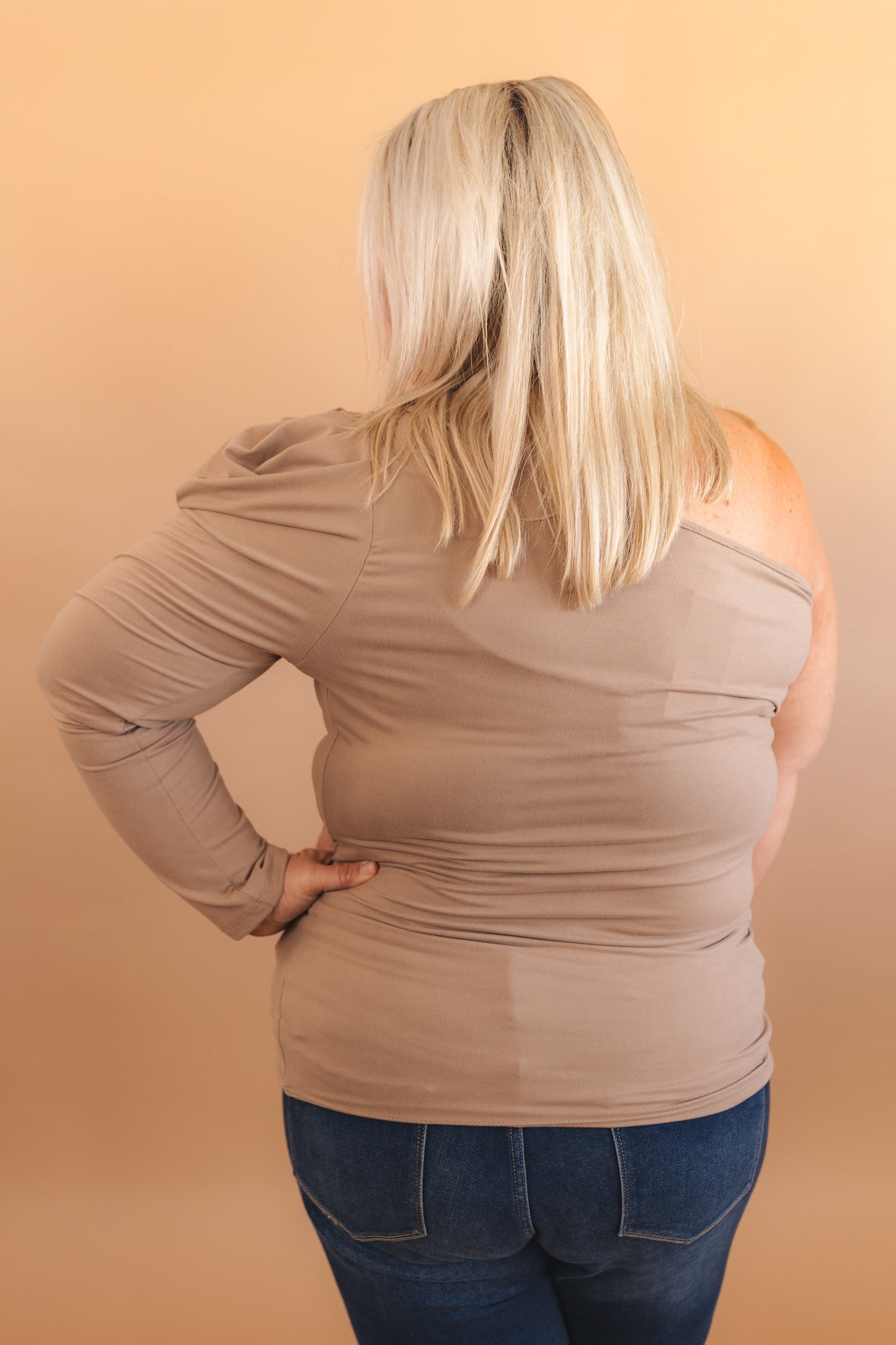 Pleated One Shoulder Top *Final Sale*