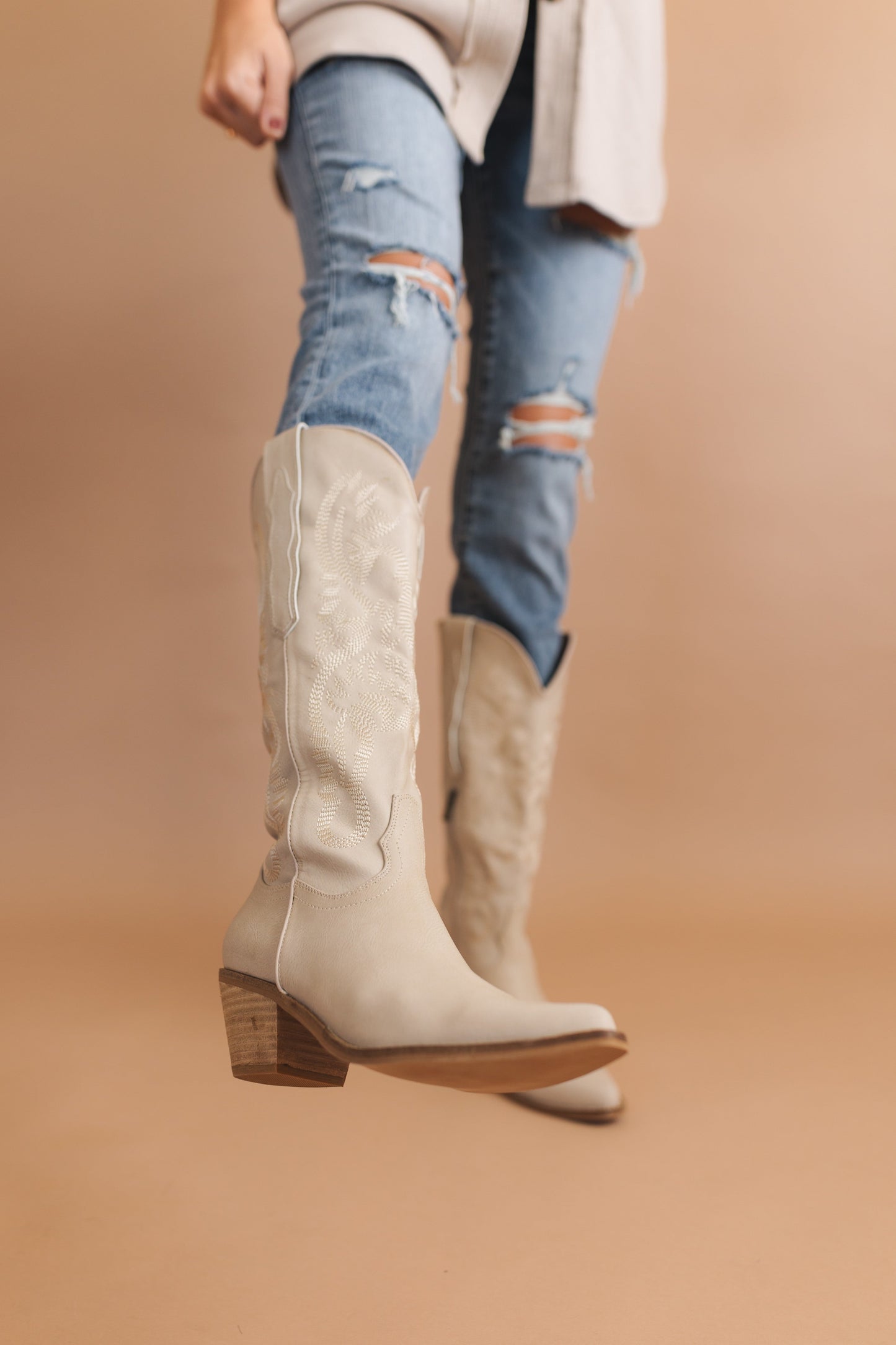 Adela Embroidered Western Boot