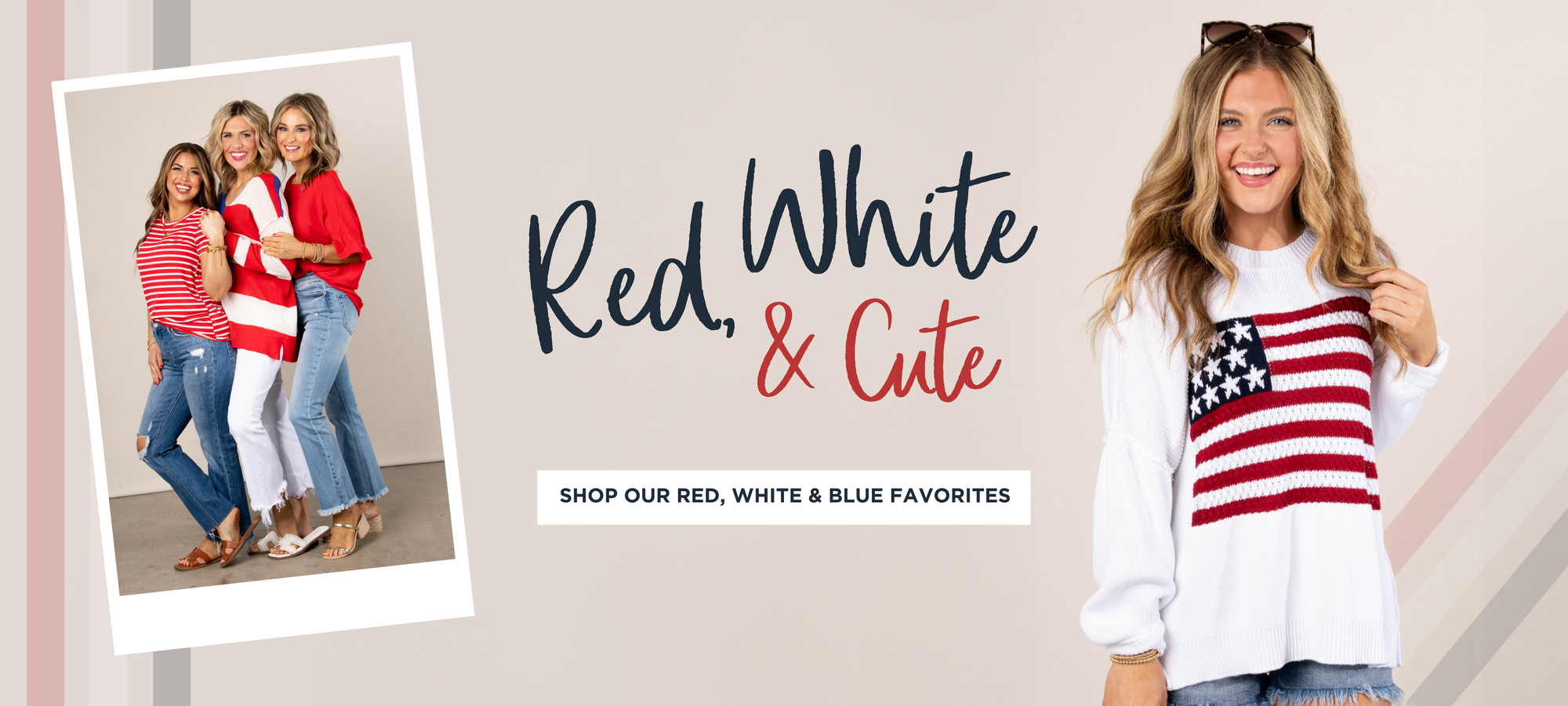 Red, White and Blue Looks